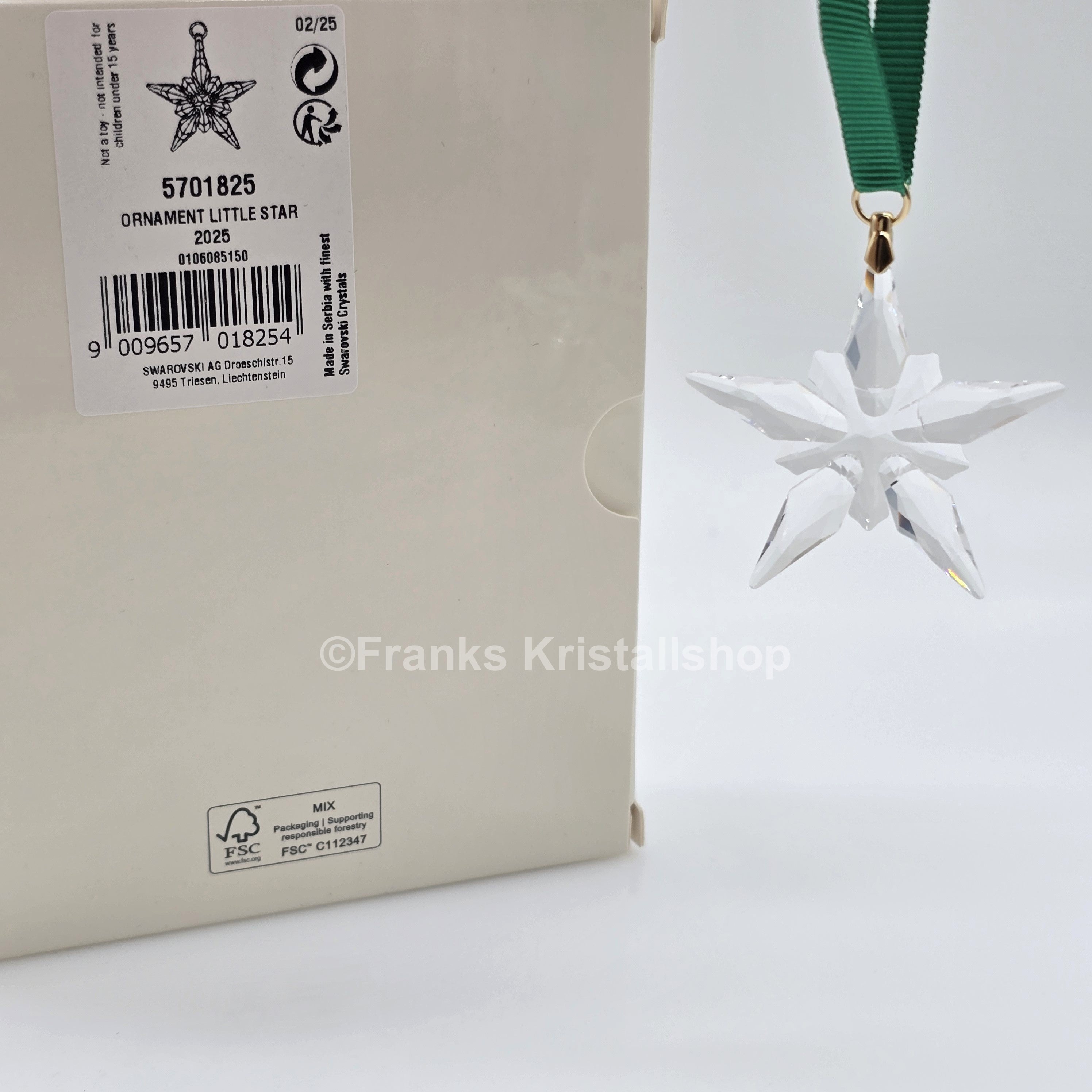 SWAROVSKI Weihnachtsstern 2025 Klein Klar 5701825