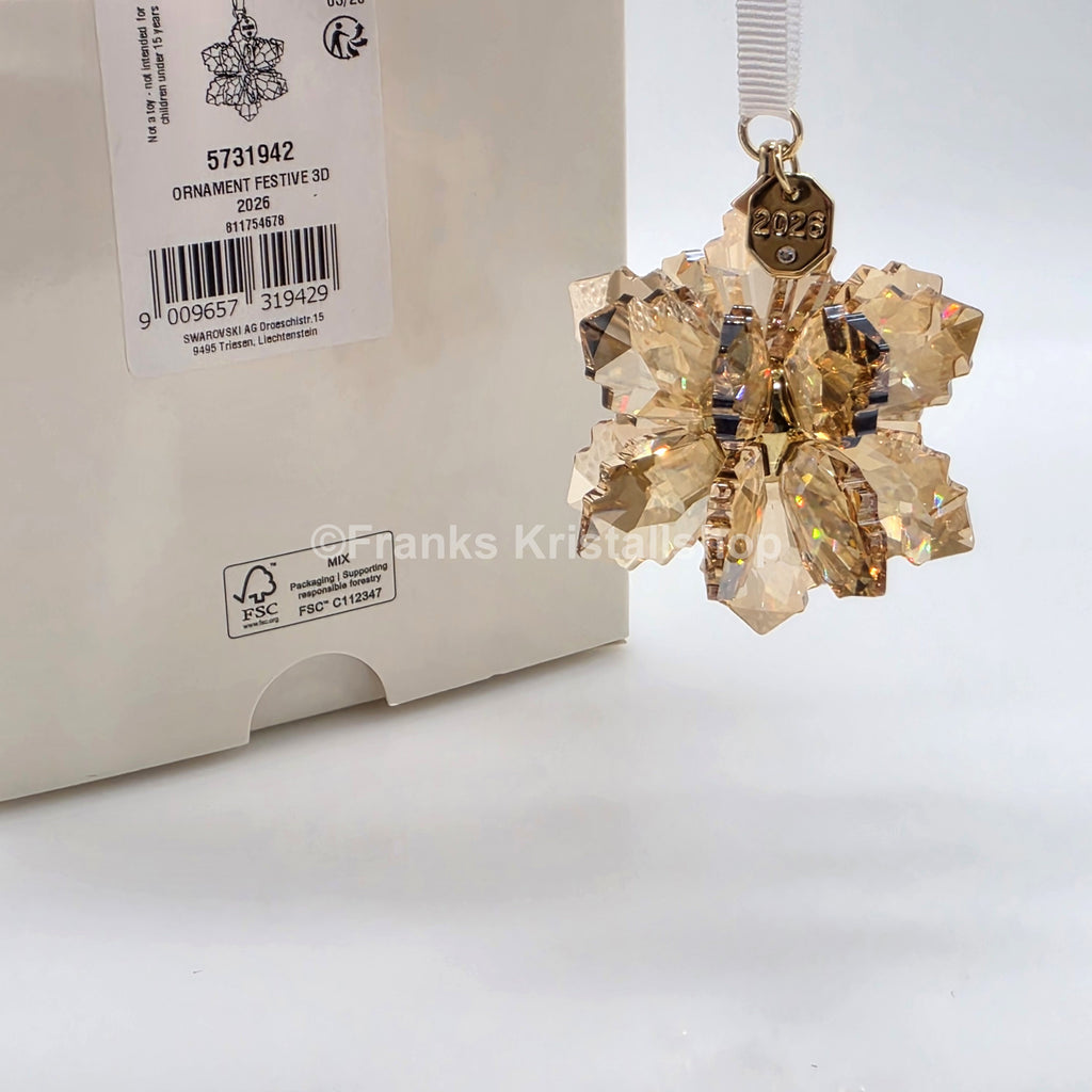 SWAROVSKI Weihnachtsstern 2026 3D Gold Festive 5731942