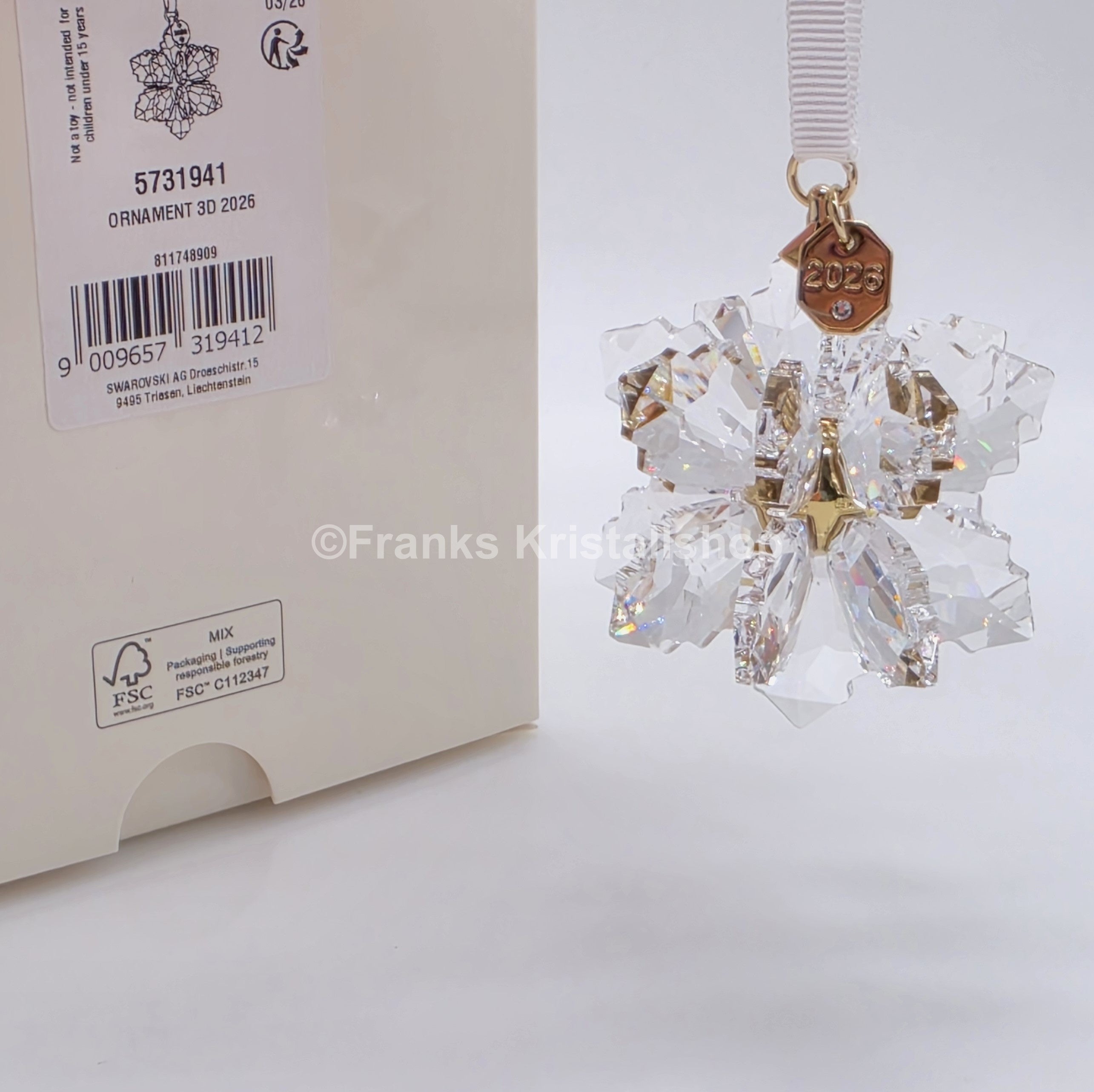 SWAROVSKI Weihnachtsstern 2026 3D Klar 5731941