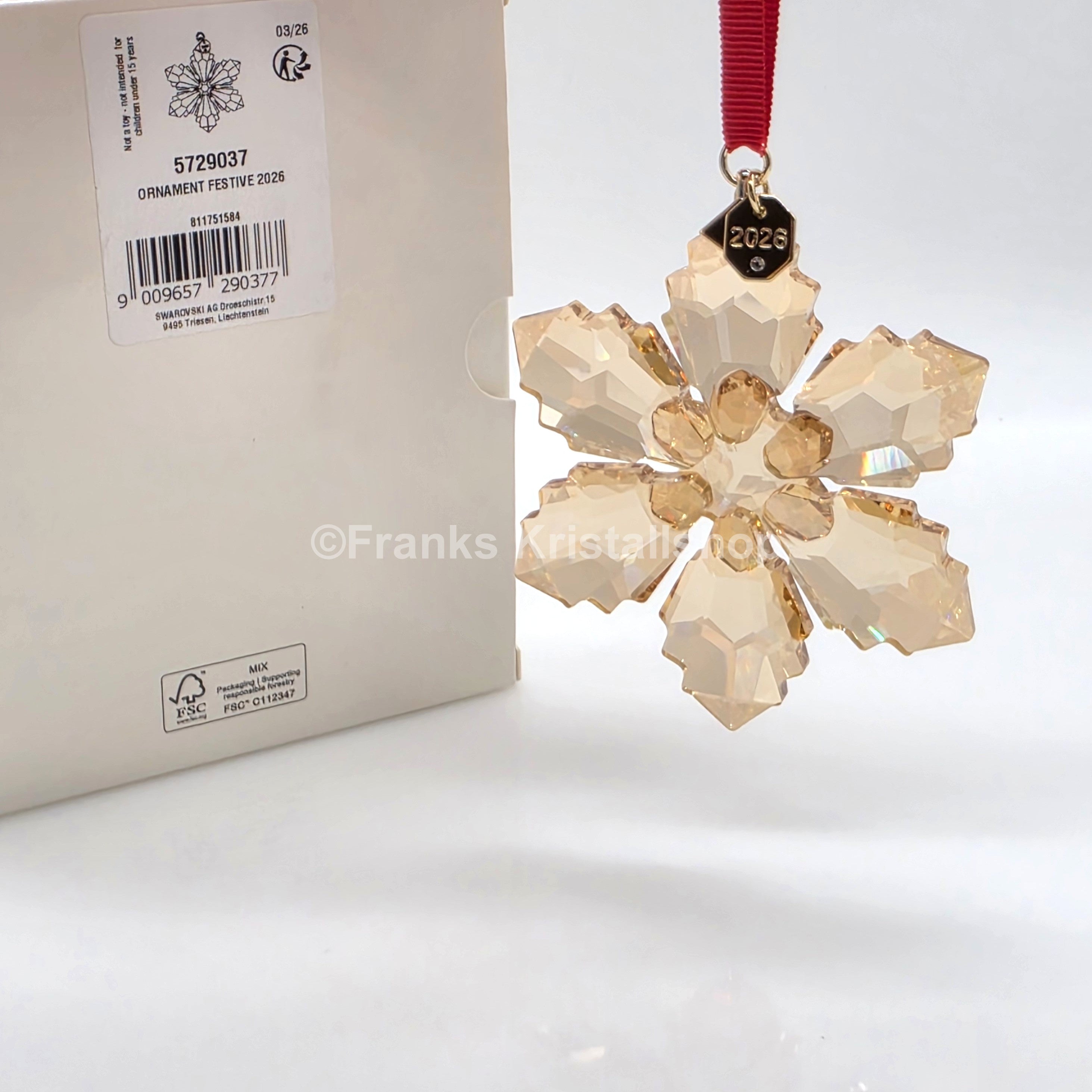 SWAROVSKI Weihnachtsstern 2026 Groß Gold Festive 5729037