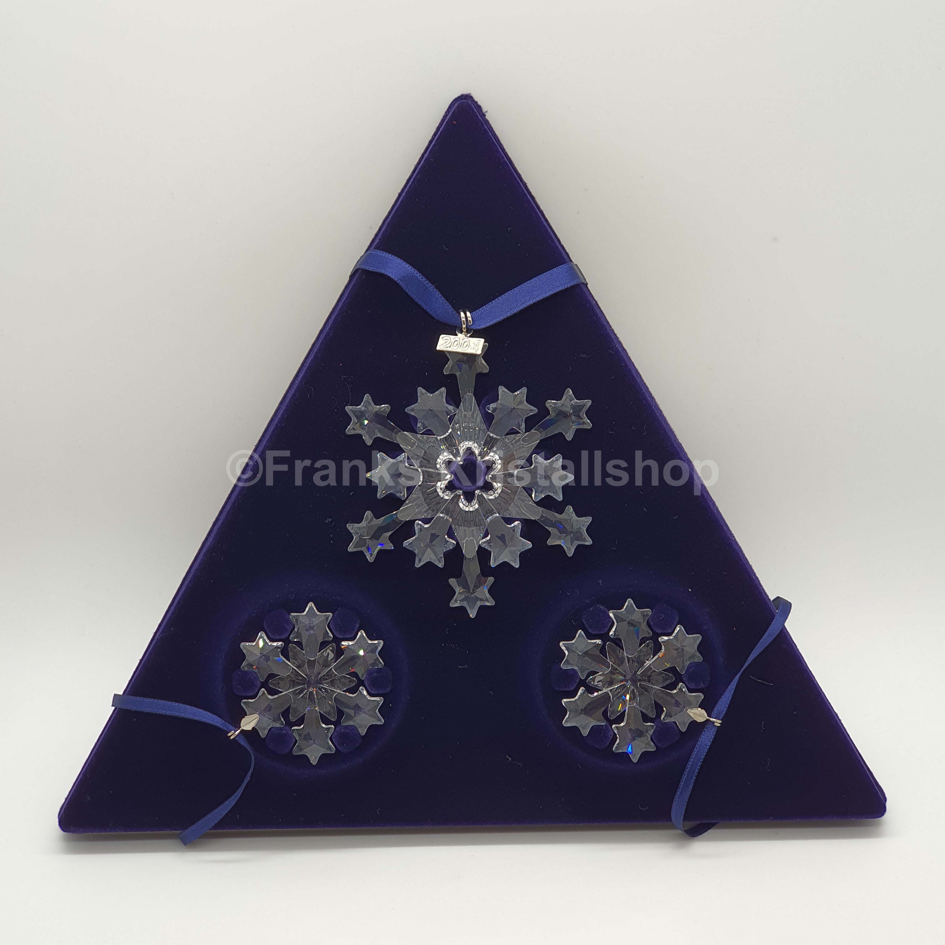 SWAROVSKI Weihnachtsstern 2004 klar 3er Set 682961