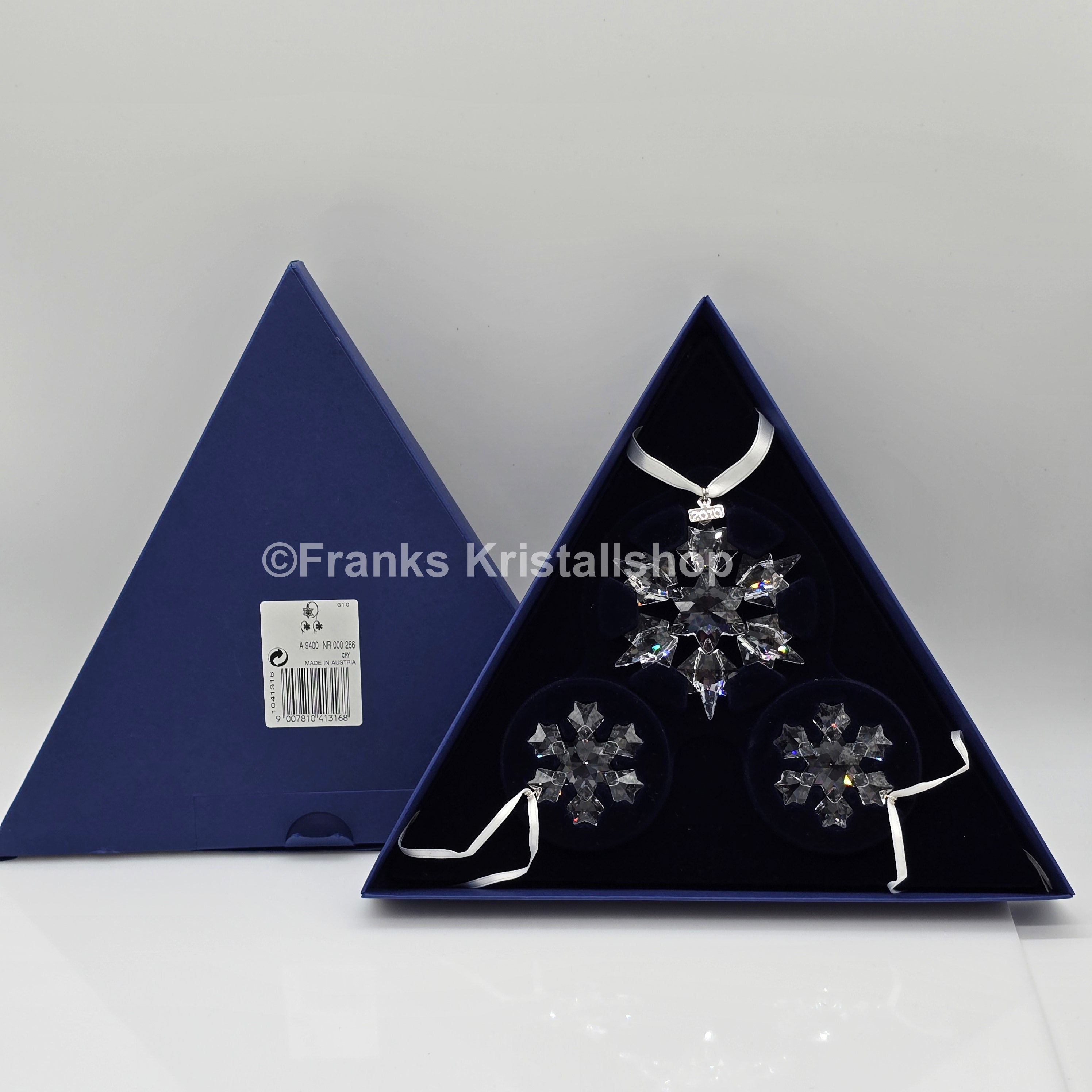 SWAROVSKI Weihnachtsstern 2010 klar 3er Set 1041316