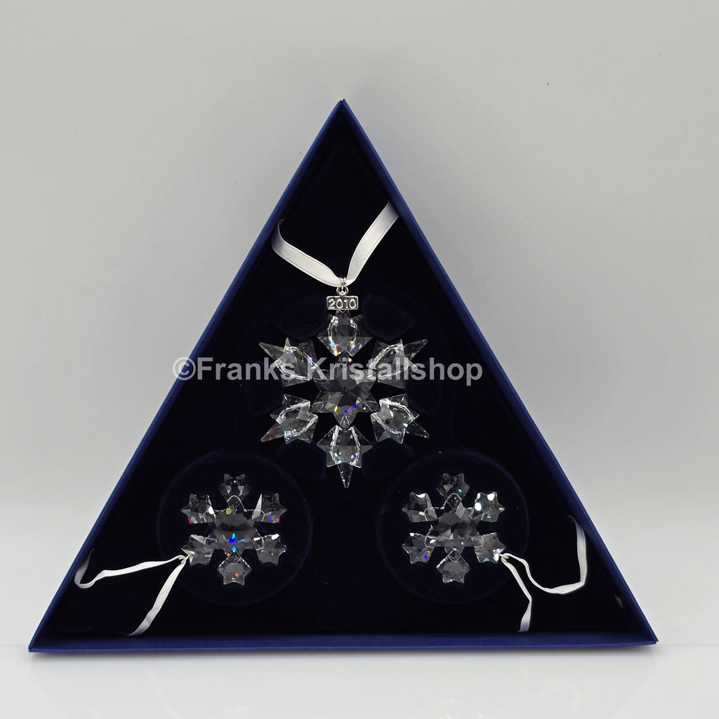 SWAROVSKI Weihnachtsstern 2010 klar 3er Set 1041316
