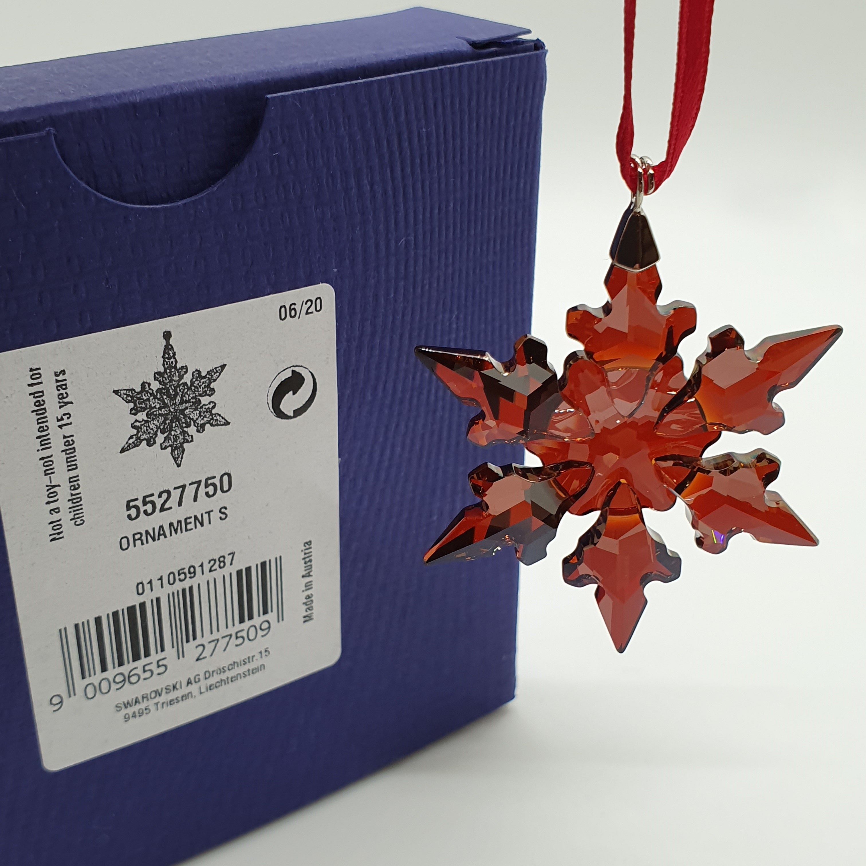 SWAROVSKI Weihnachtsstern 2020 klein Rot 5527750