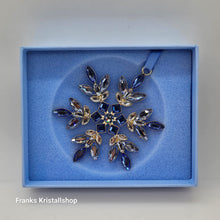 Lade das Bild in den Galerie-Viewer, SWAROVSKI Weihnachtsstern Gema Blau Christmas Ornament 5691042
