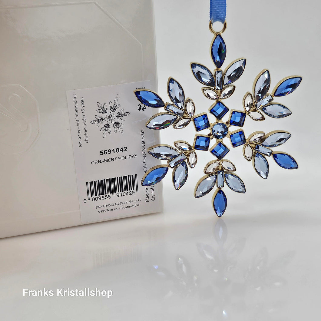 SWAROVSKI Weihnachtsstern Gema Blau Christmas Ornament 5691042