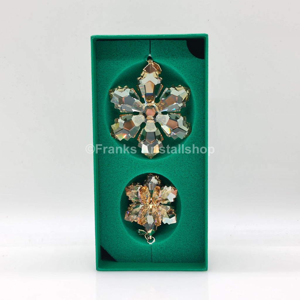 Swarovski Weihnachtsstern Set 2026 Gold Festive 3D Ornament 5732530