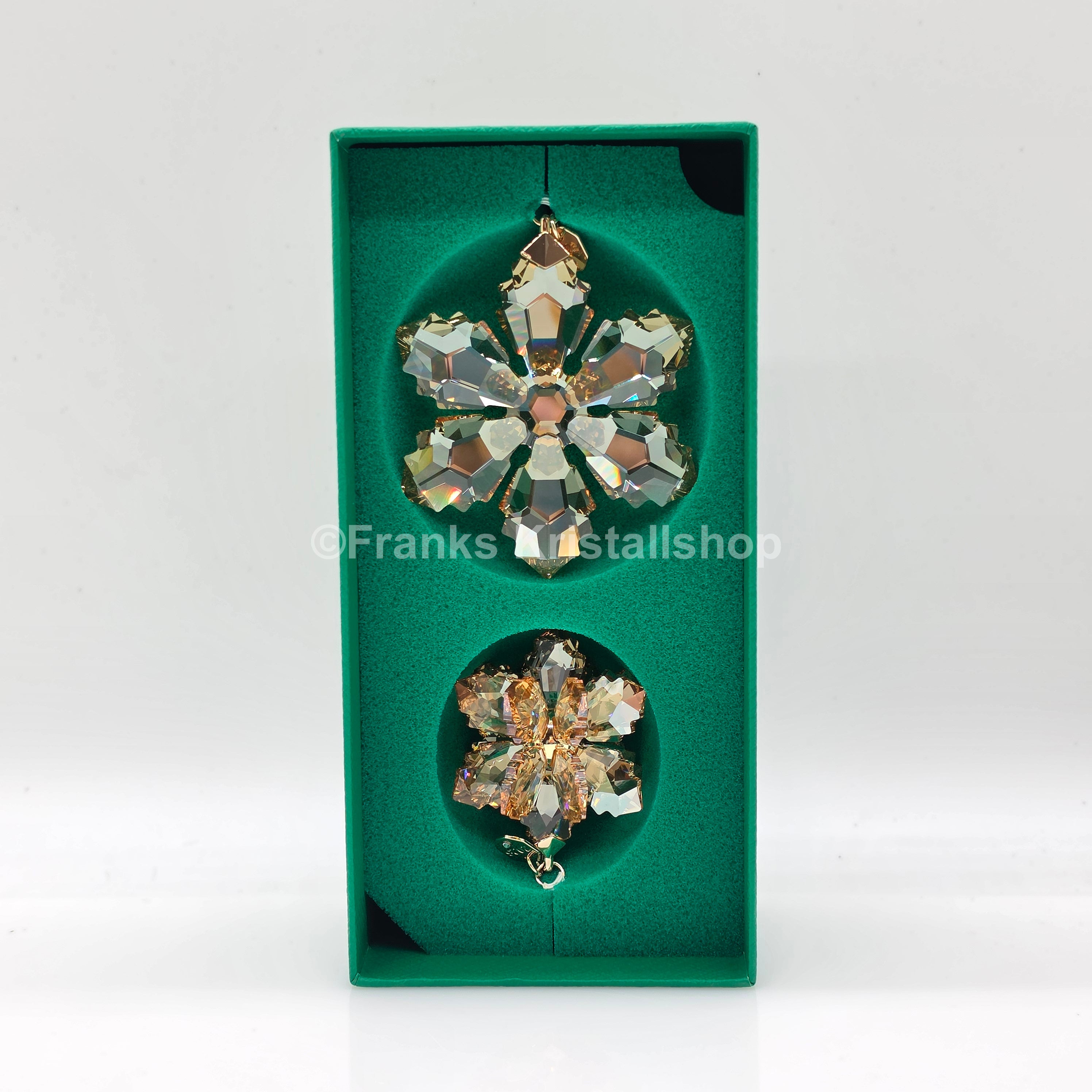 Swarovski Weihnachtsstern Set 2026 Gold Festive 3D Ornament 5732530