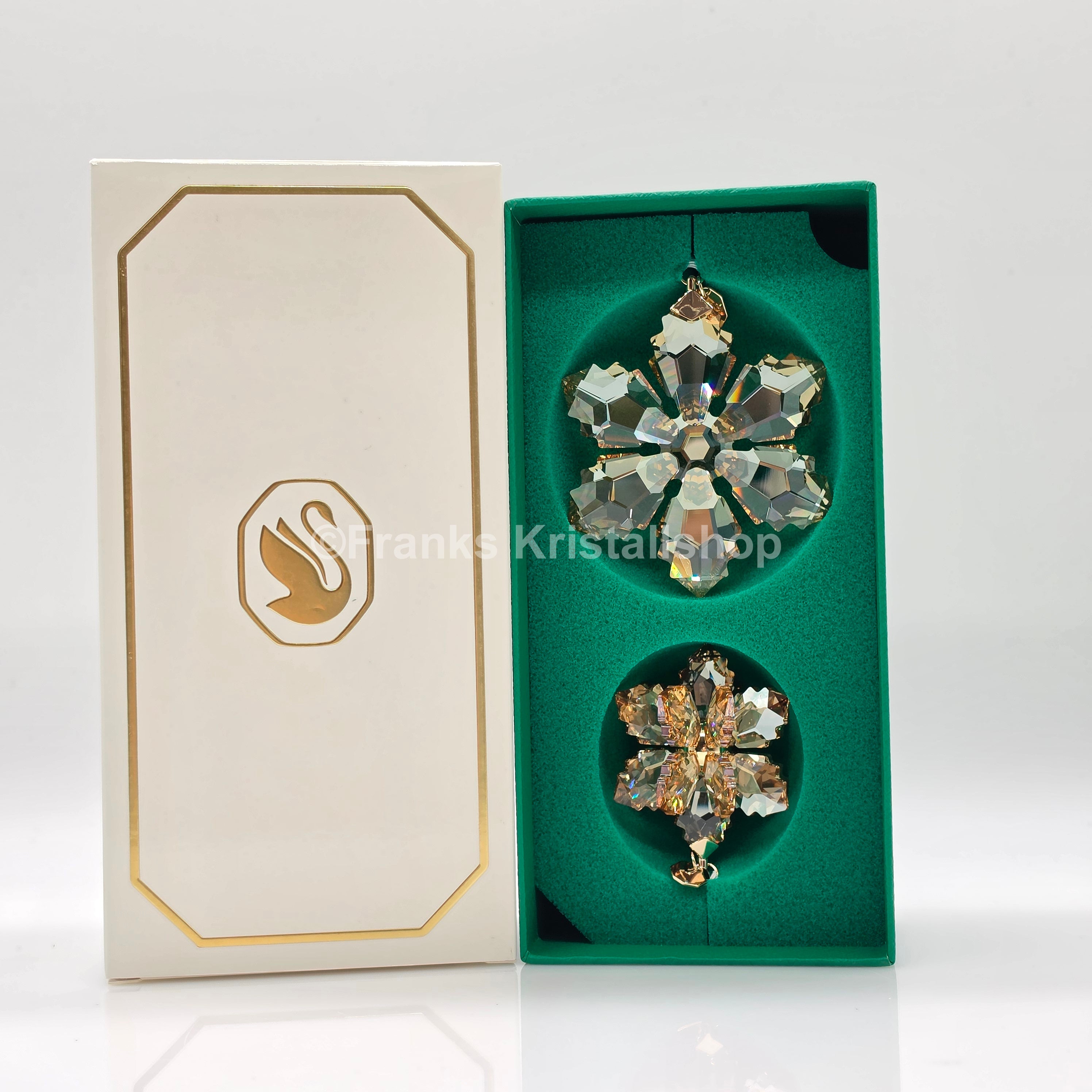 Swarovski Weihnachtsstern Set 2026 Gold Festive 3D Ornament 5732530