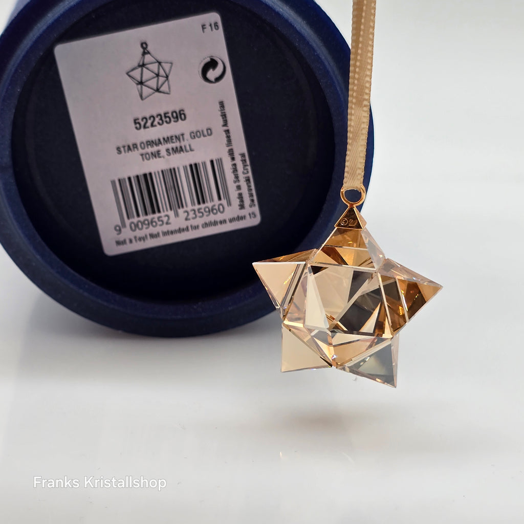 SWAROVSKI Weihnachtsstern Stern Ornament AB Gold Klein 5223596