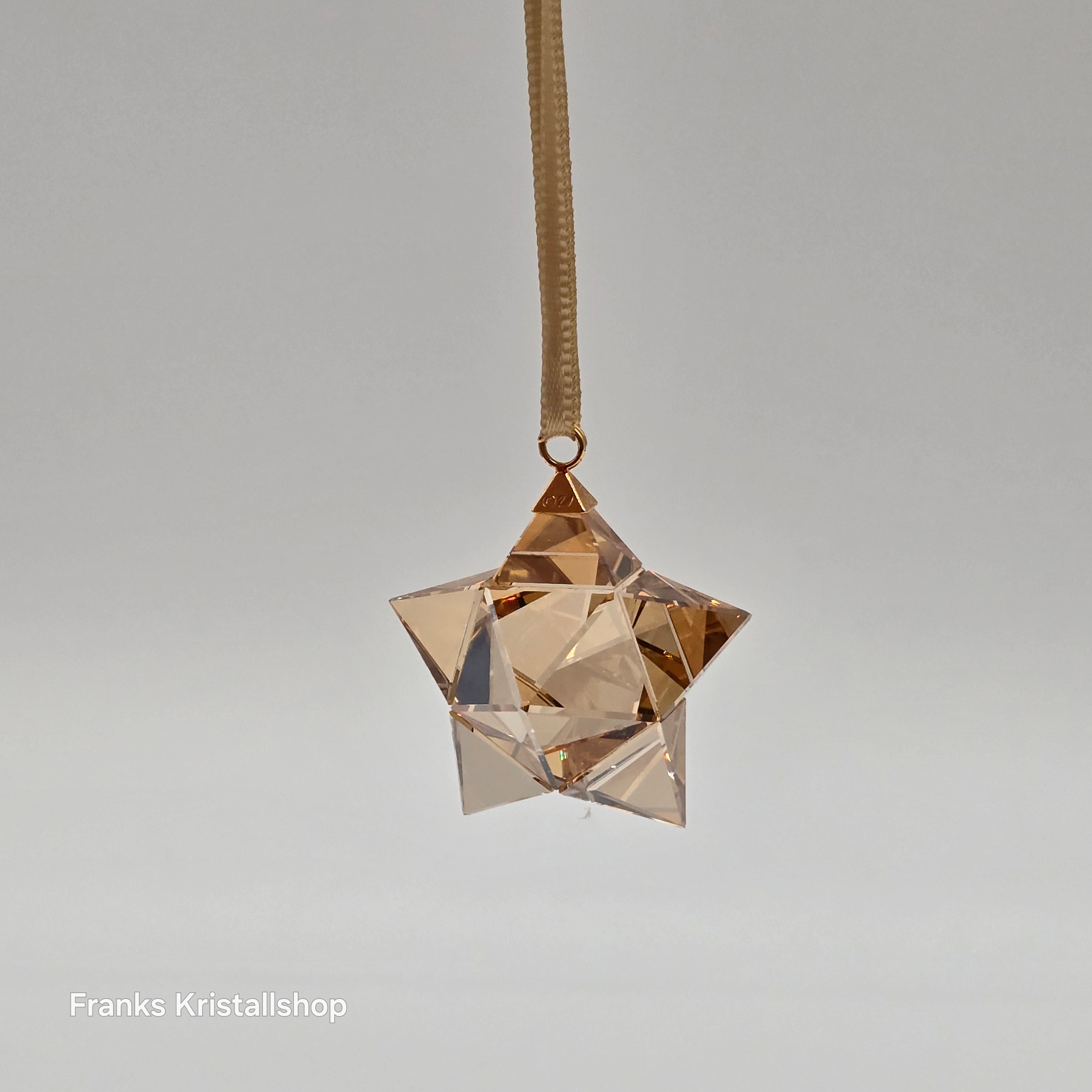 SWAROVSKI Weihnachtsstern Stern Ornament AB Gold Klein 5223596