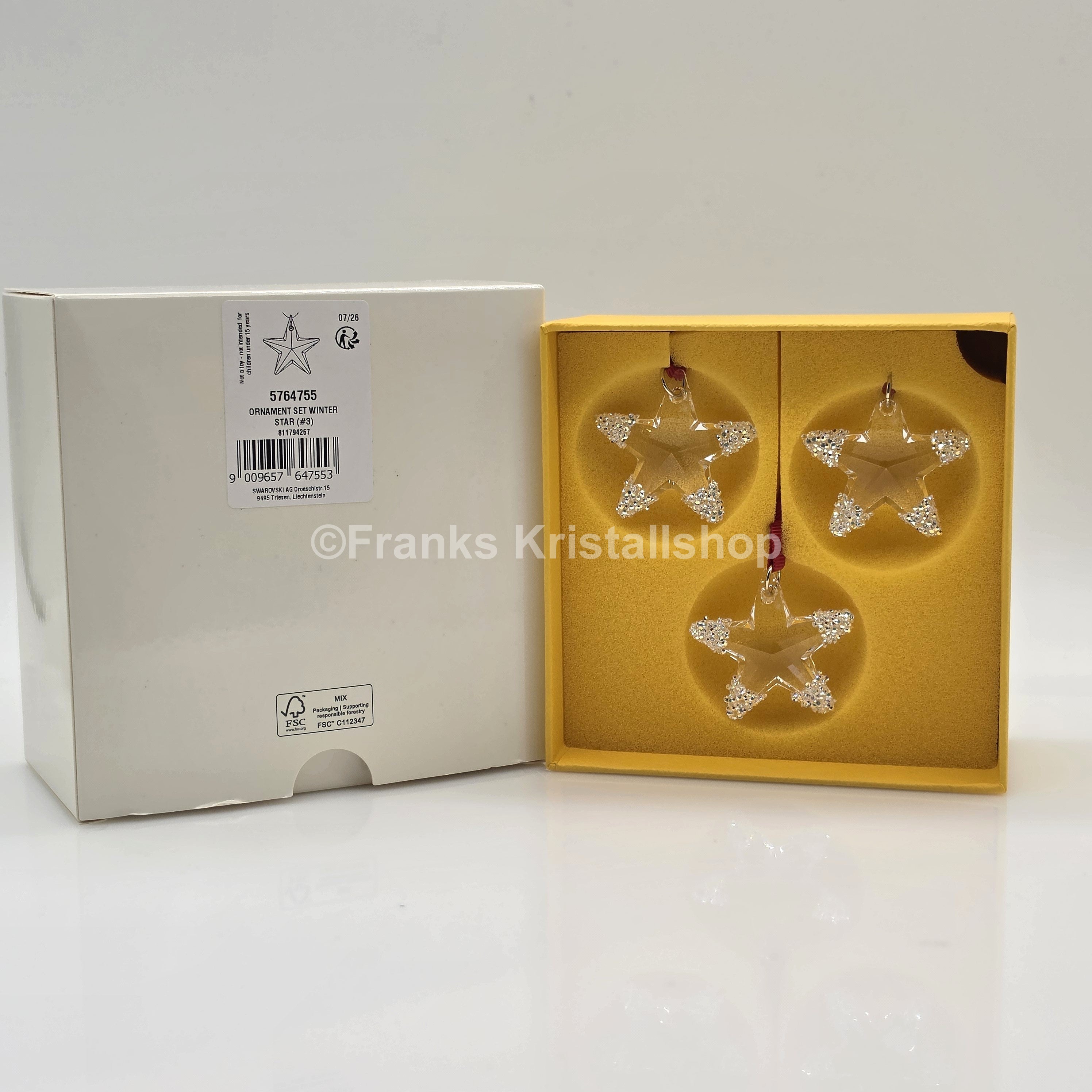 SWAROVSKI Weihnachtsstern Winterstern Ornament 3er-Set Exclusive 5764755