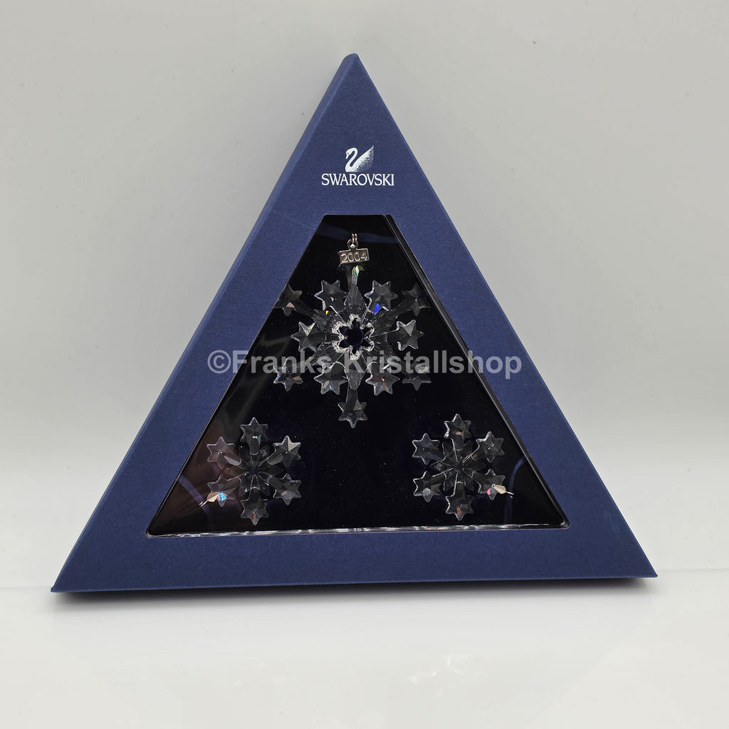 SWAROVSKI Weihnachtsstern 2004 klar 3er Set 682961