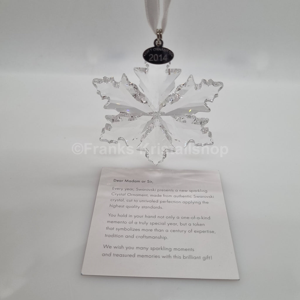 SWAROVSKI Weihnachtsstern 2014 Groß Klar Sonderausgabe Gift Ornament 5063337