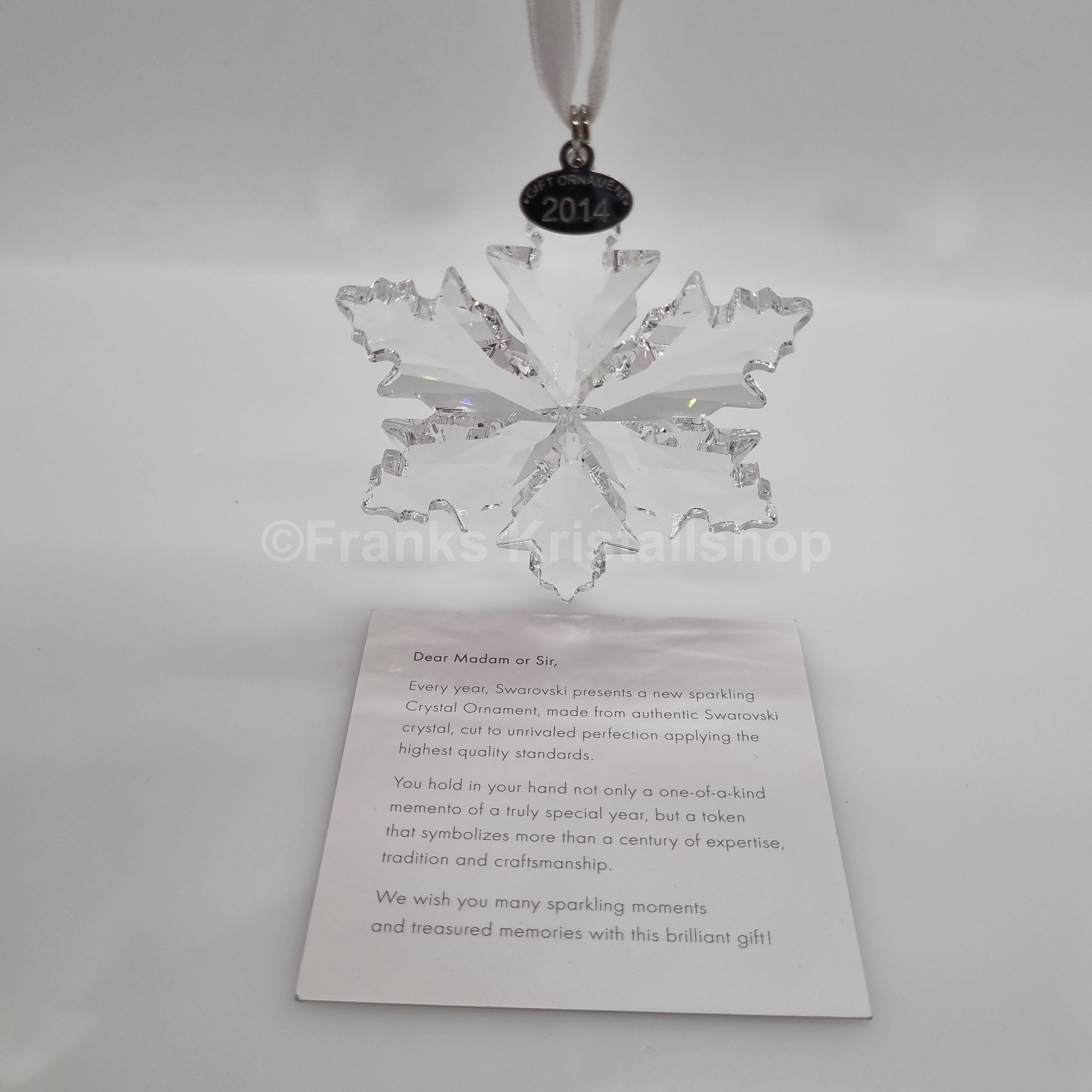 SWAROVSKI Weihnachtsstern 2014 Groß Klar Sonderausgabe Gift Ornament 5063337