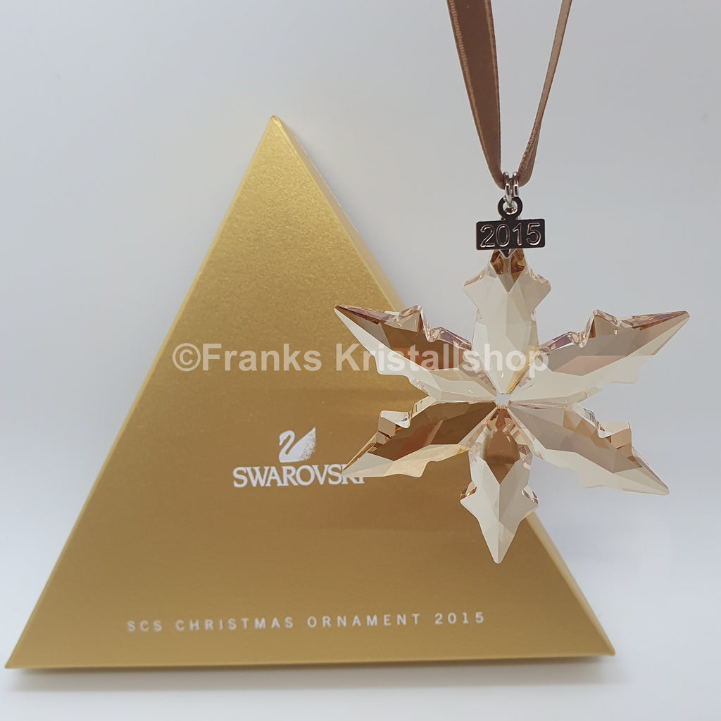 SWAROVSKI Weihnachtsstern 2015 groß Gold SCS 5135903