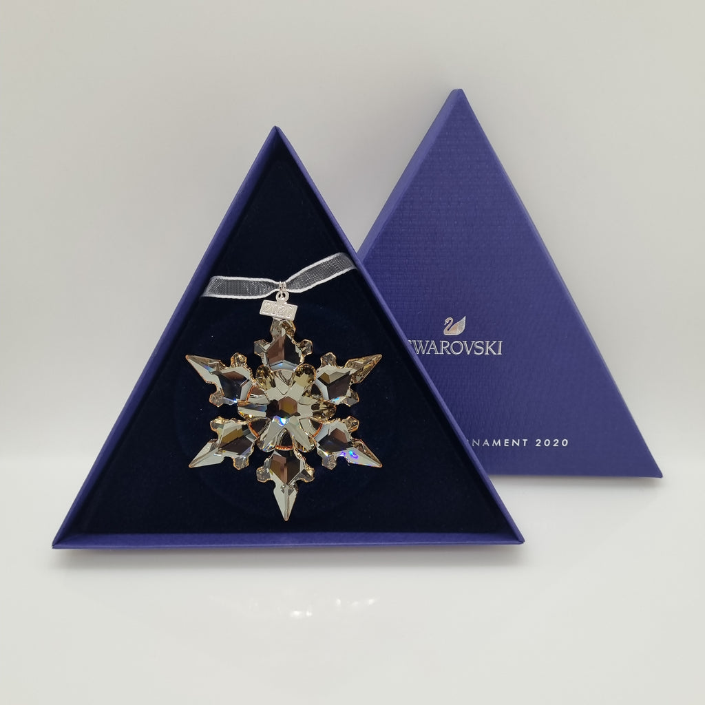 SWAROVSKI Weihnachtsstern 2020 Gold Groß Festive Ornament 5489192