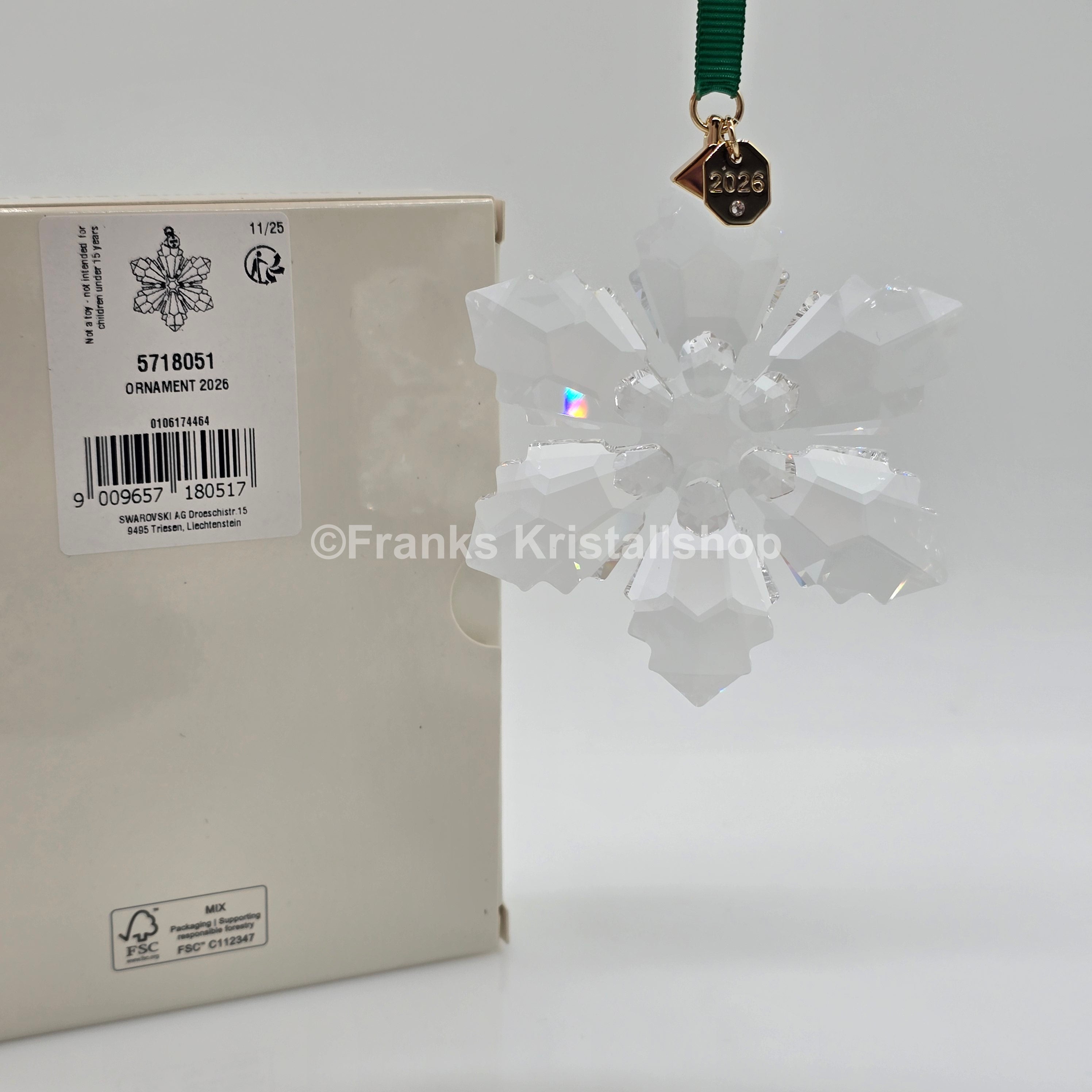 SWAROVSKI Weihnachtsstern 2026 Groß Klar 5718051 – Franks Kristall Shop