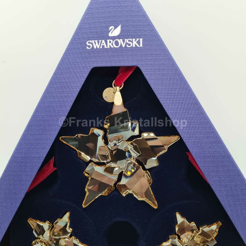 SWAROVSKI Weihnachtsstern 2021 Gold 3er Set 5597133