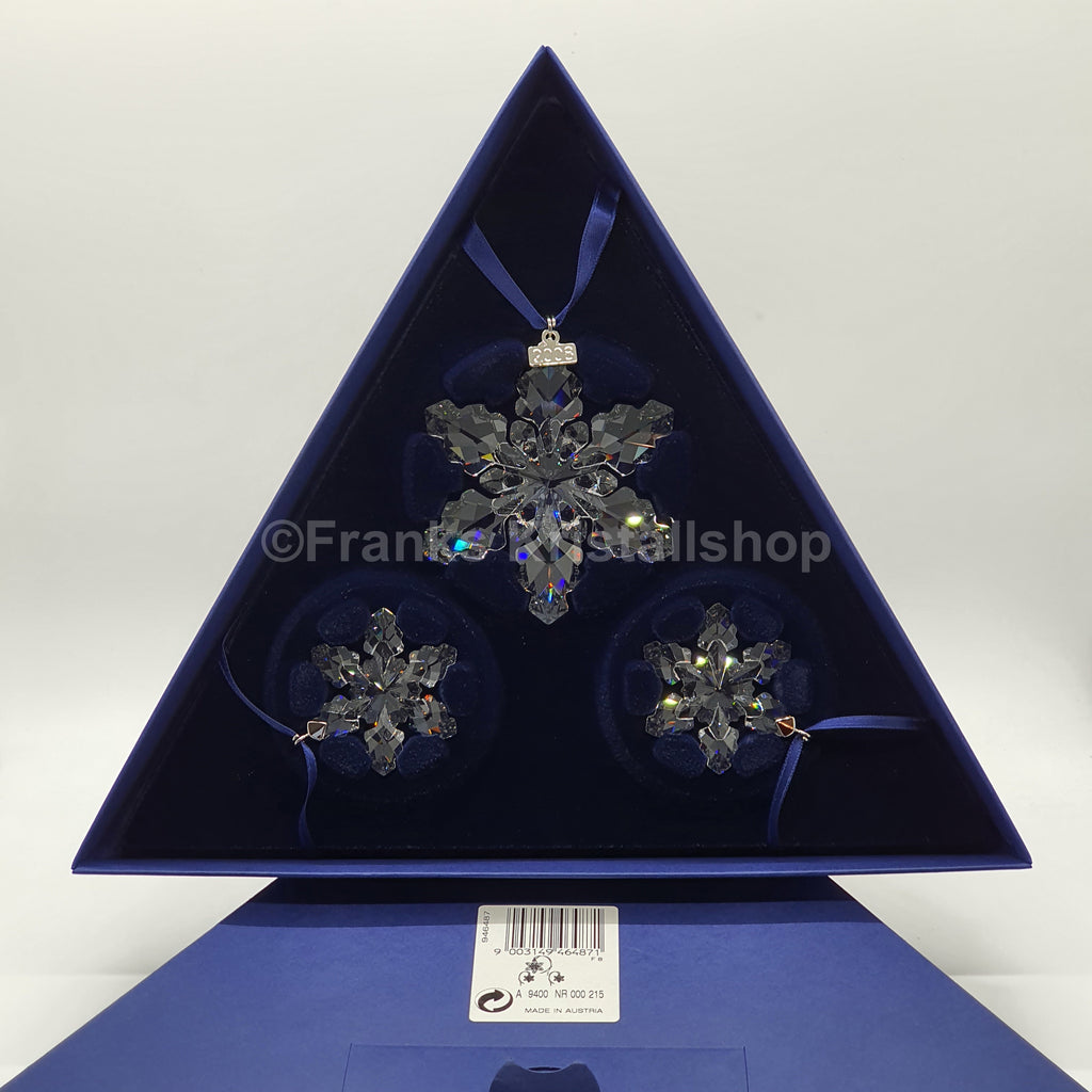 SWAROVSKI Weihnachtsstern 2008 klar 3er Set 946487