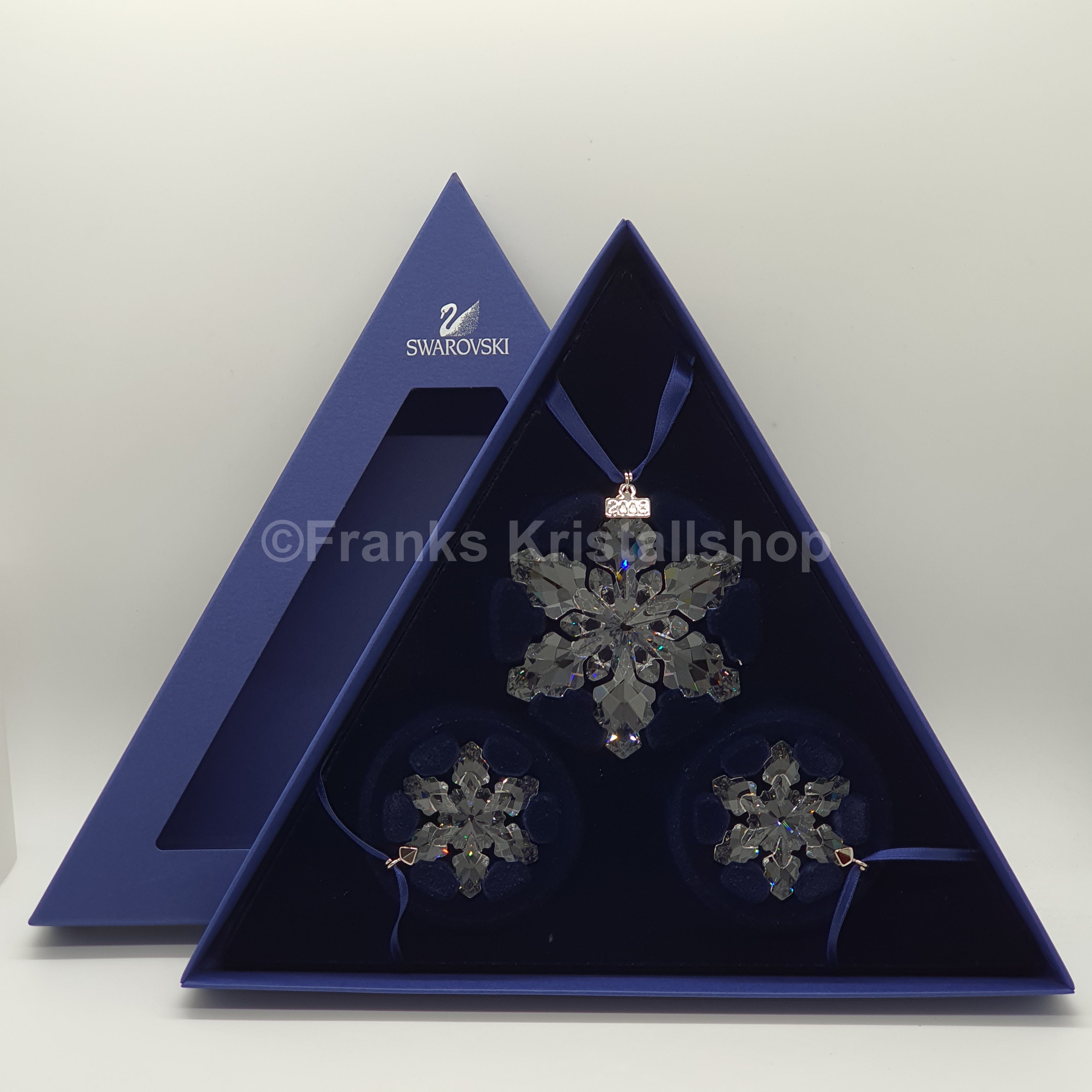 SWAROVSKI Weihnachtsstern 2008 klar 3er Set 946487