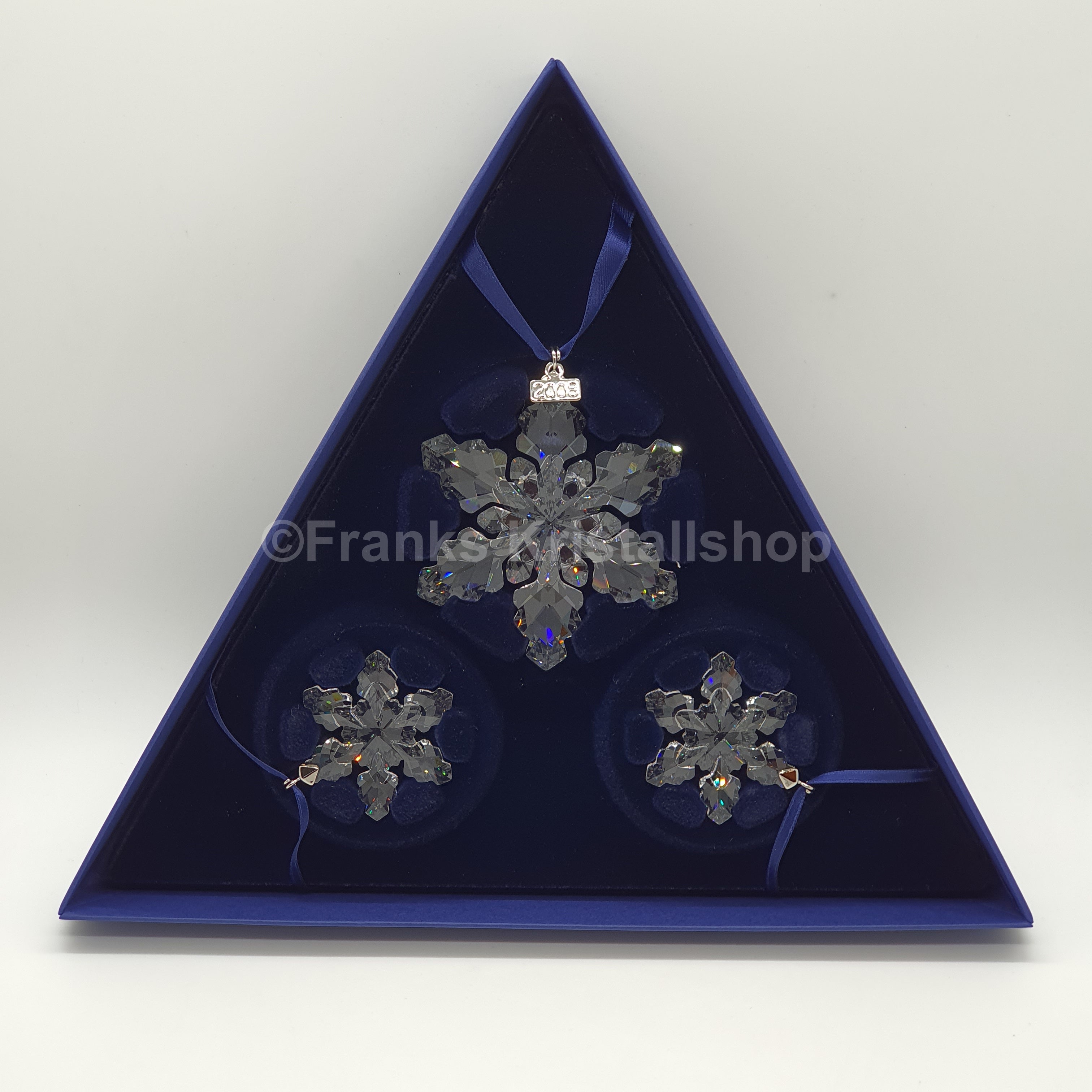 SWAROVSKI Weihnachtsstern 2008 klar 3er Set 946487