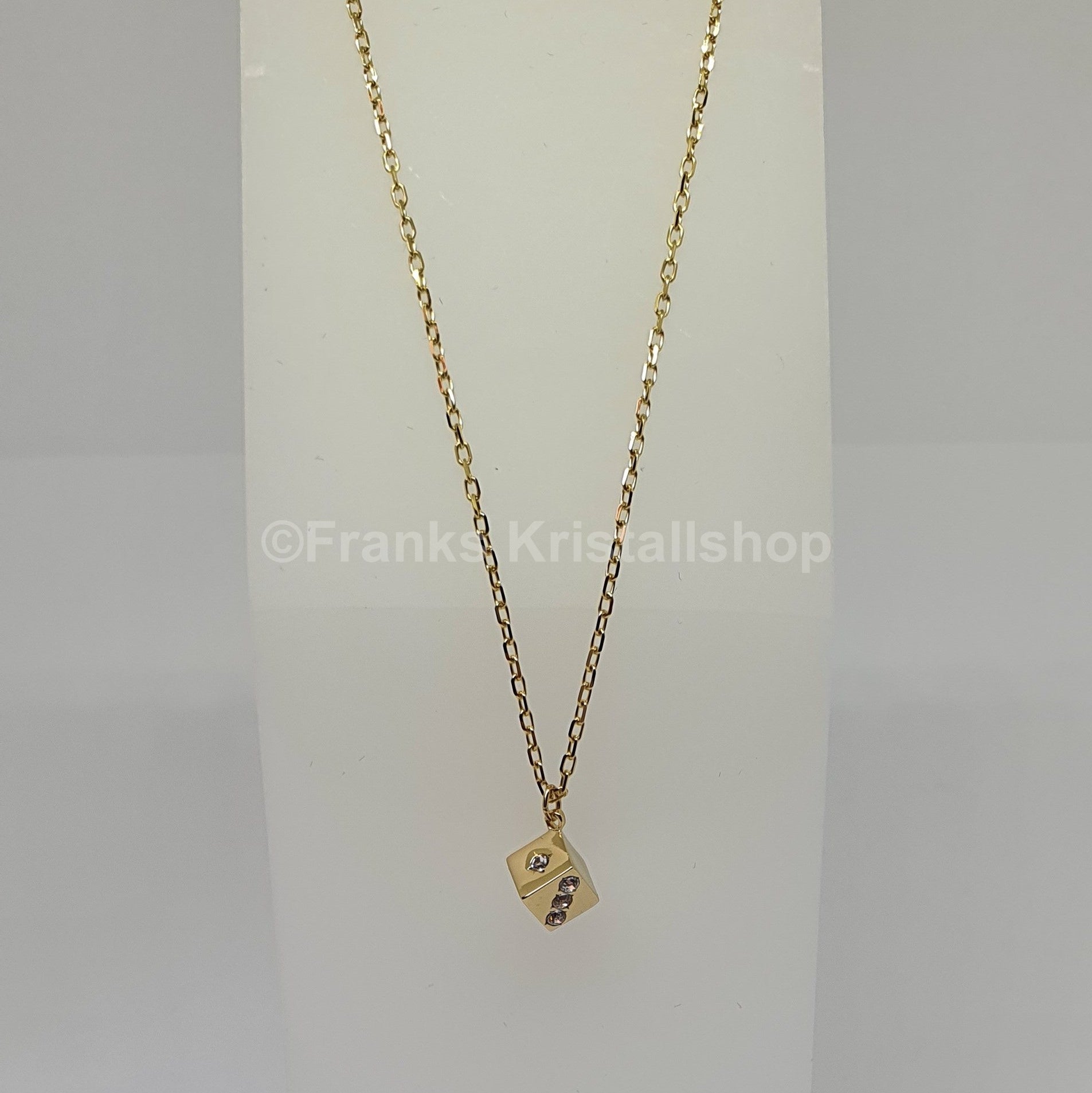 SWAROVSKI Würfel Halskette Tarot, Vergoldet 5523560