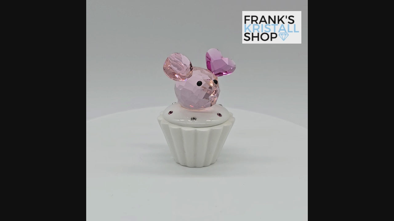 SWAROVSKI Memories Cupcake Dose Zahndose Mit Maus Rosa 1194042