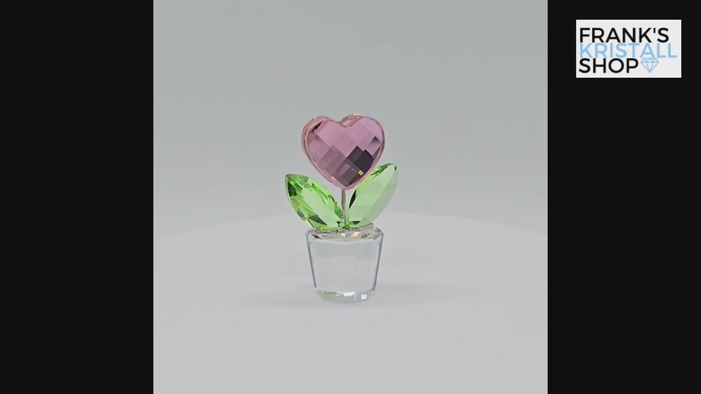 SWAROVSKI Blumenträume Herzblume Rosa im Blumentopf 842858