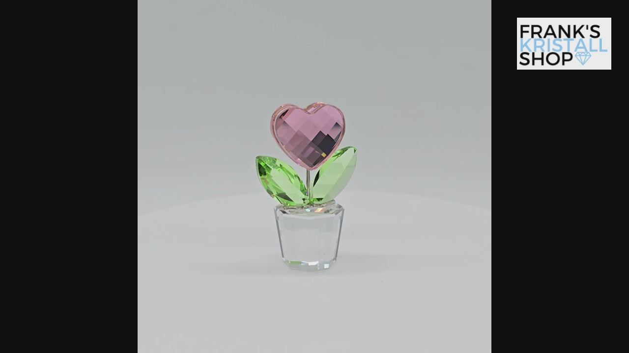 SWAROVSKI Blumenträume Herzblume Rosa im Blumentopf 842858