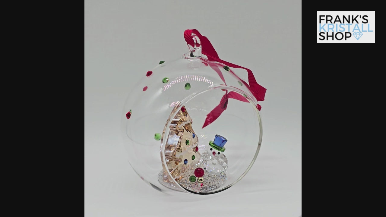 Swarovski Holiday Cheers Weihnachtskugel Baum und Schneemann 5701509