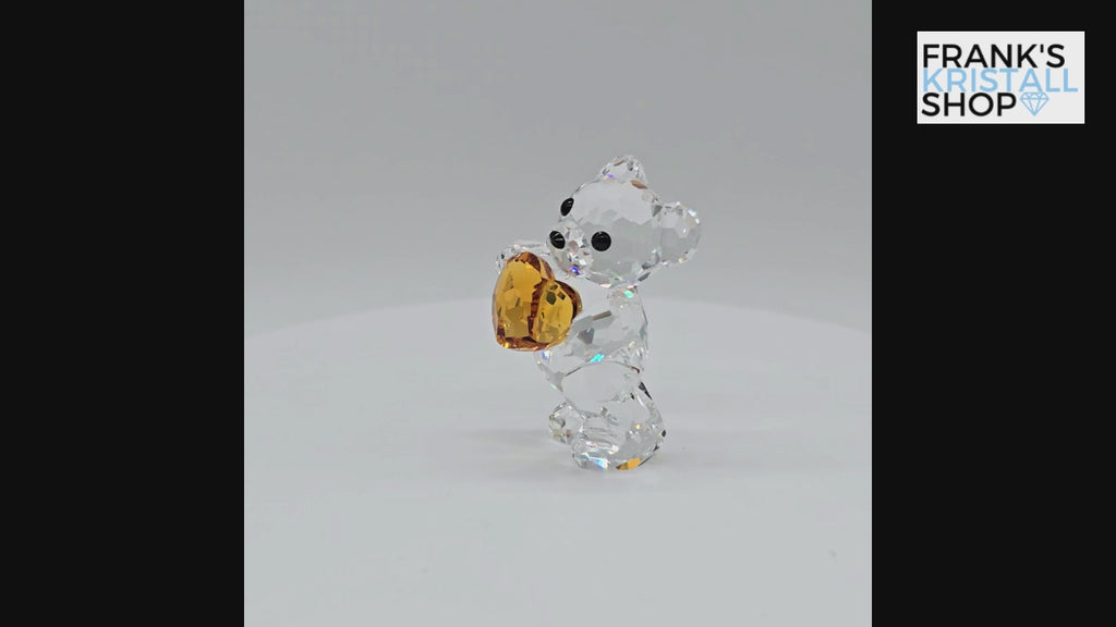 SWAROVSKI Kris Bär Herz Geburtsstein November Topaz Orange 5126915