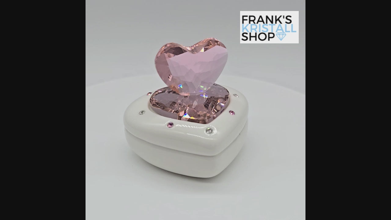 SWAROVSKI Memories Herz Dose Schmuckdose Rosa Herz Pink 5063344 oU