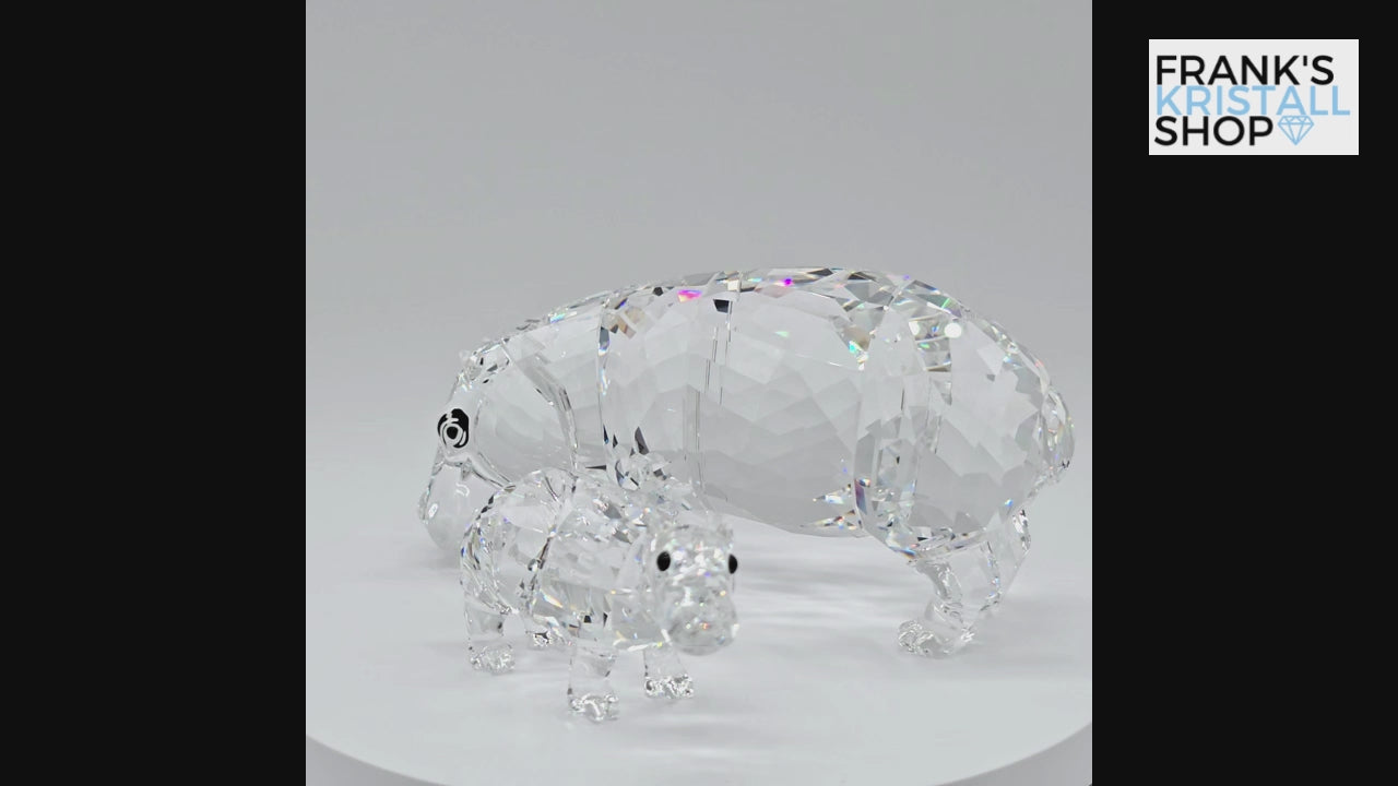 SWAROVSKI Nilpferd Mutter und Kind 5135920 oU