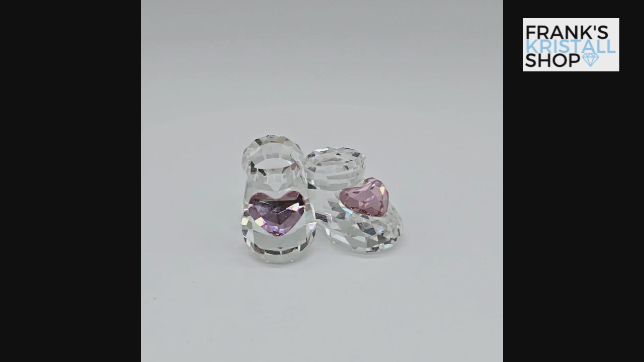 SWAROVSKI Memories Babyschuhe Ein Mädchen Rosa Pink 5063343