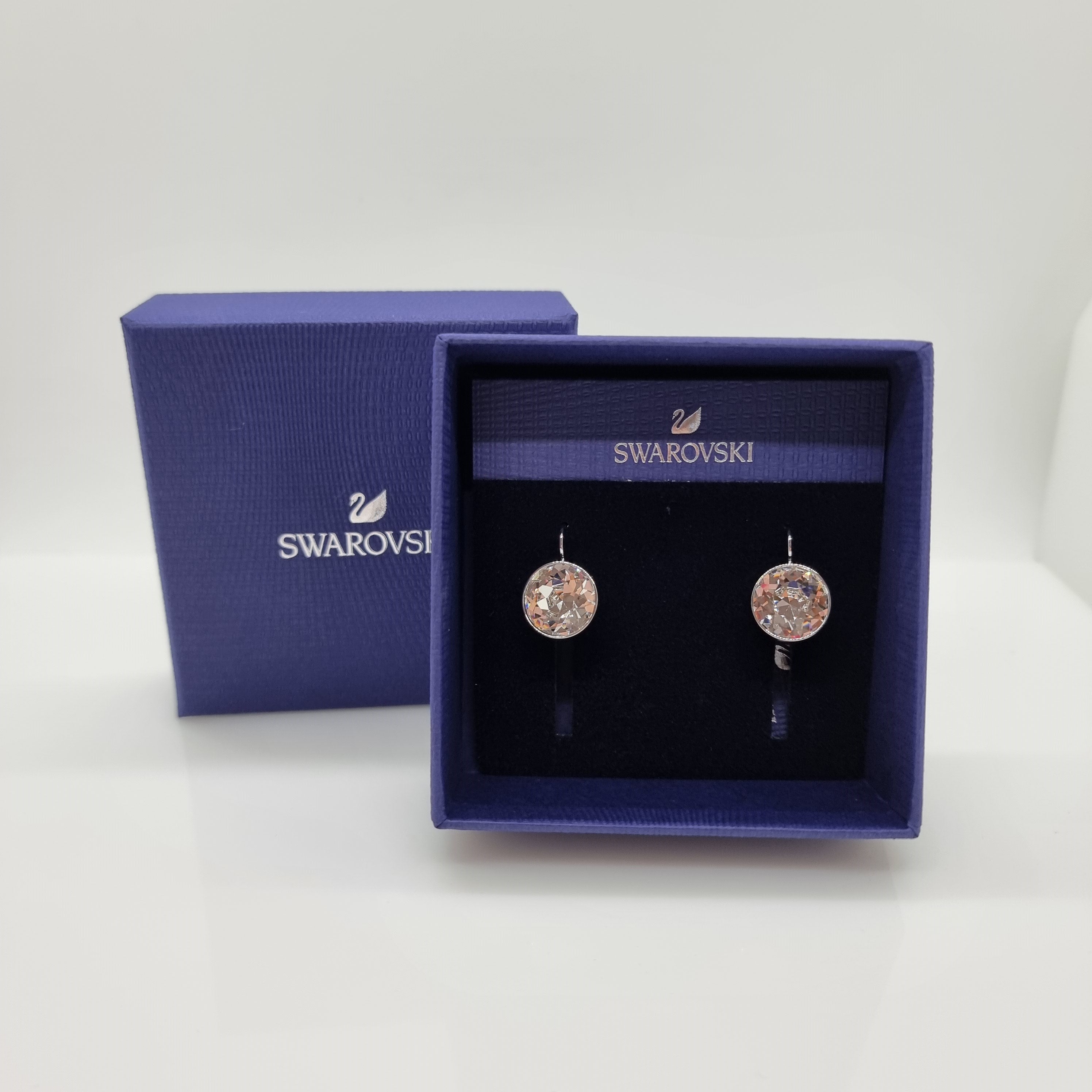 Swarovski Bella Ohrringe klar, rhodiniert