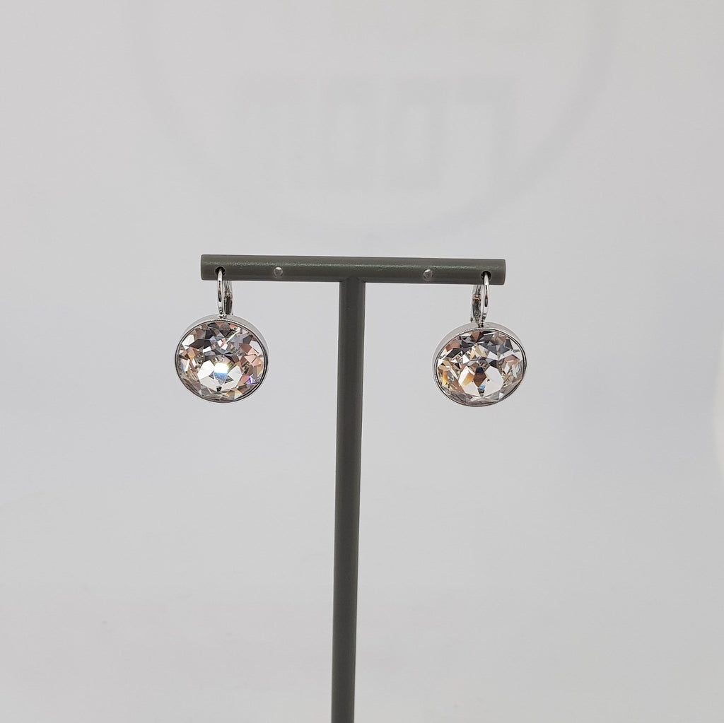 Swarovski Bella Ohrringe klar, rhodiniert
