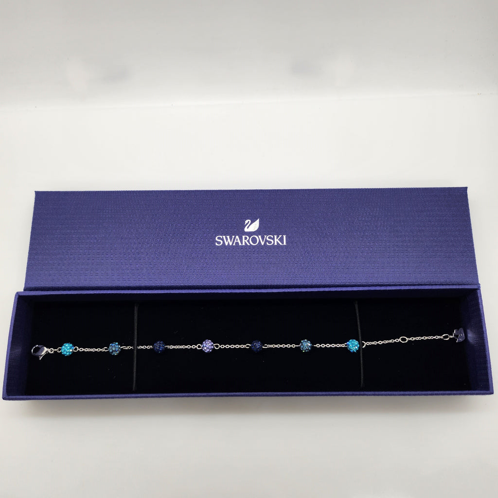 SWAROVSKI Blow Kugel Armband Blau Größe M