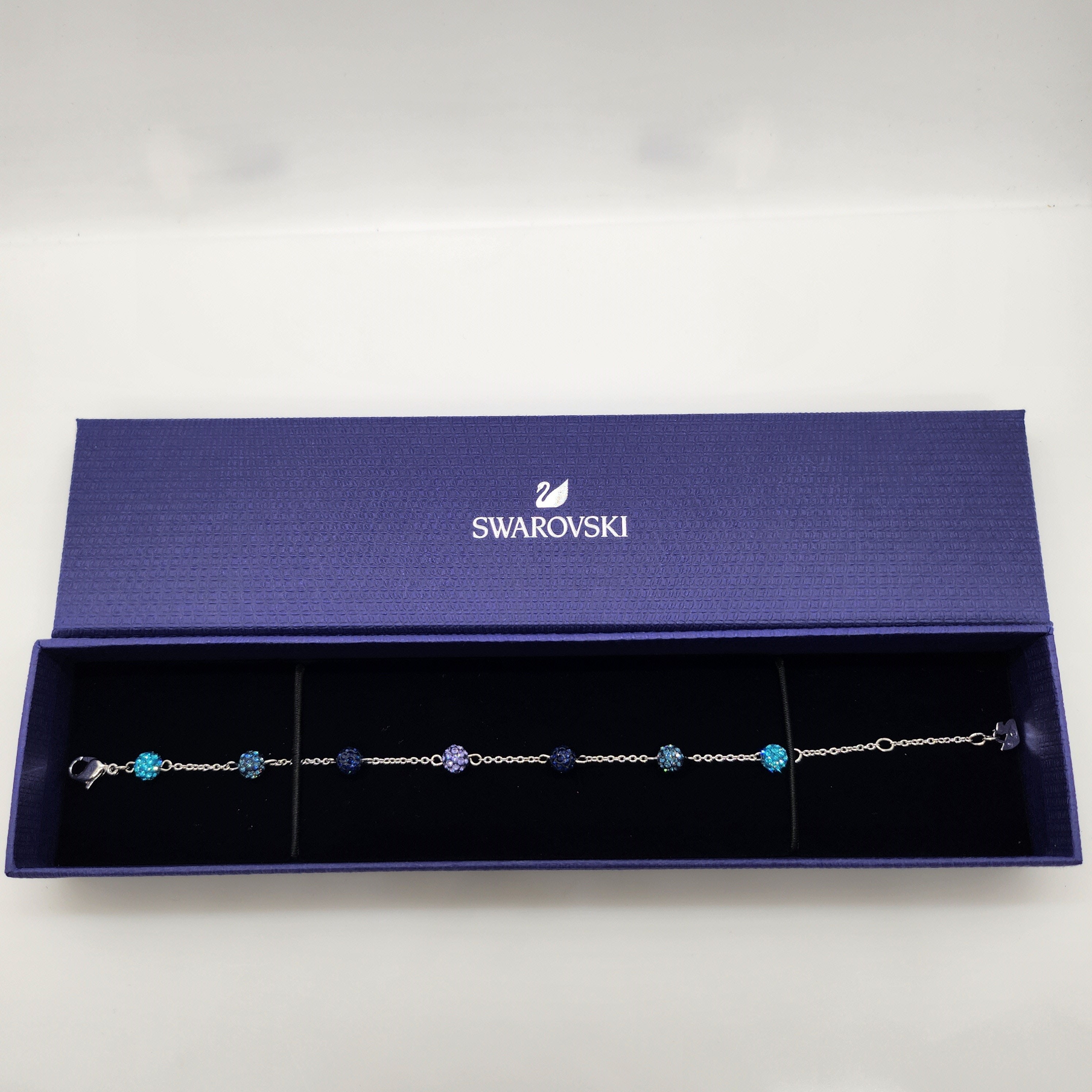 SWAROVSKI Blow Kugel Armband Blau Größe M