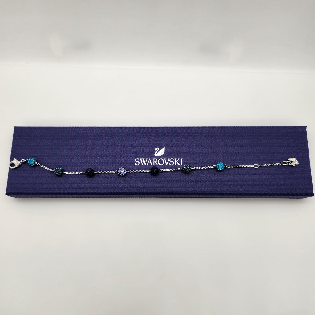 SWAROVSKI Blow Kugel Armband Blau Größe M
