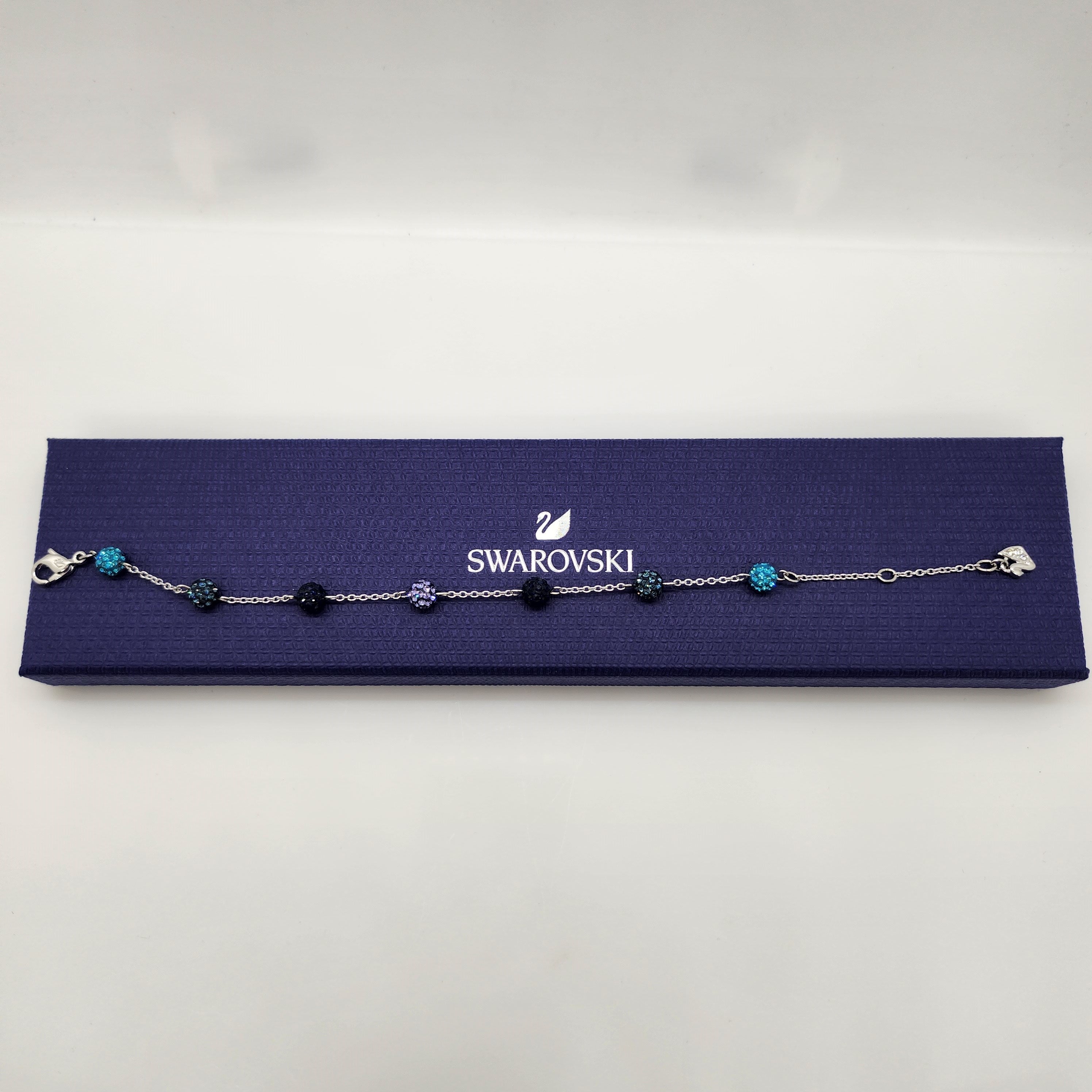 SWAROVSKI Blow Kugel Armband Blau Größe M