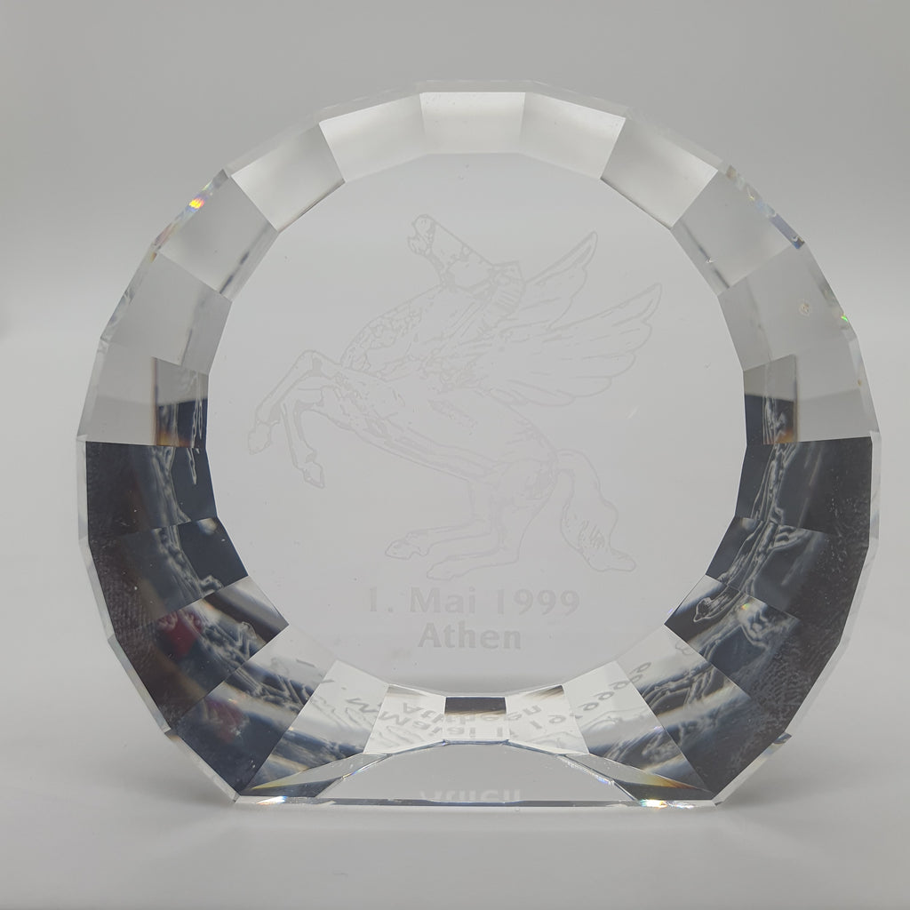 SWAROVSKI Briefbeschwerer Pegasus Disk 1. Mai 1999 Athen