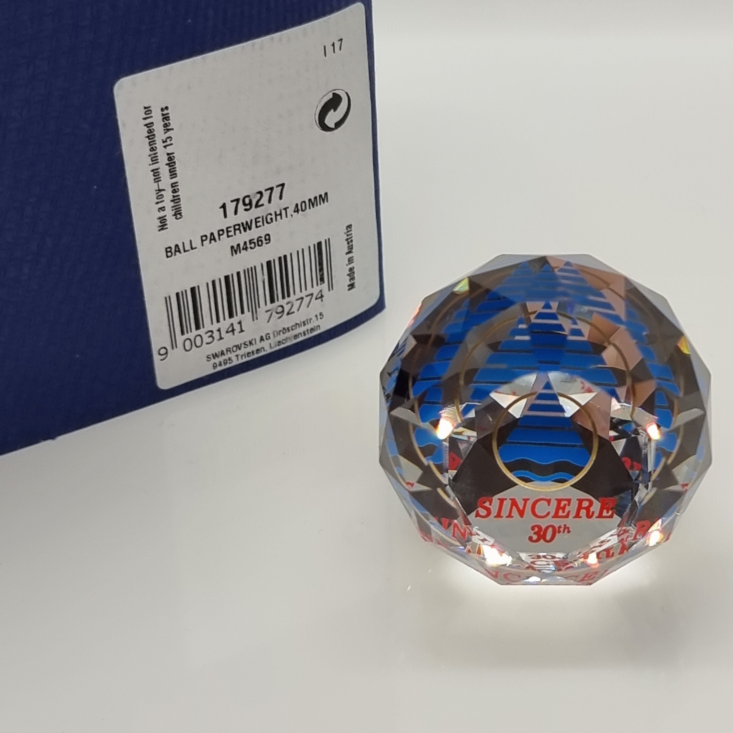 SWAROVSKI Briefbeschwerer Sincere 30th 179277