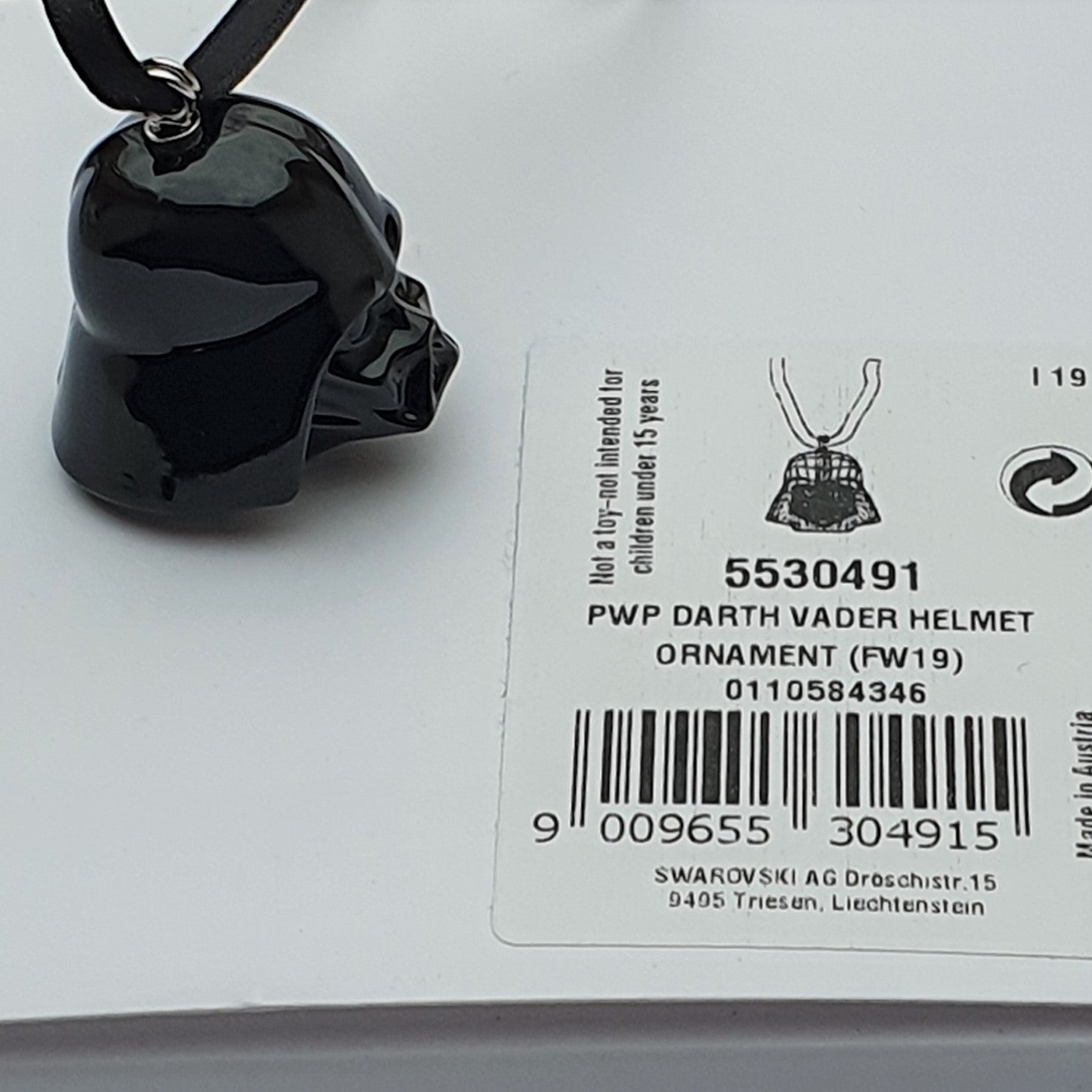 SWAROVSKI STAR WARS Darth Vader Helm Ornament 5530491
