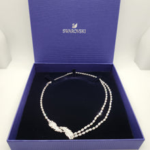 Lade das Bild in den Galerie-Viewer, SWAROVSKI Feder Halskette Collier Nice Rhodiniert 5493404
