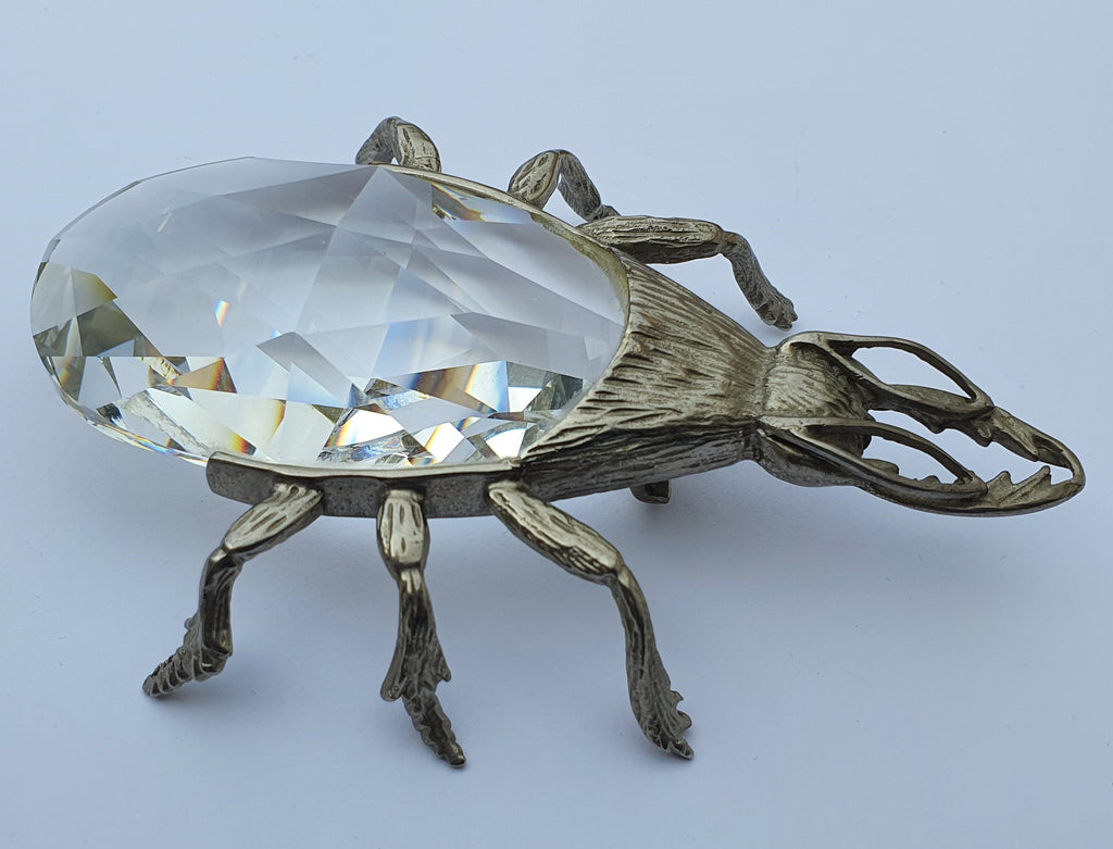 SWAROVSKI Hirschkäfer Flaschenöffner Farbe Rhodium 1978-1983