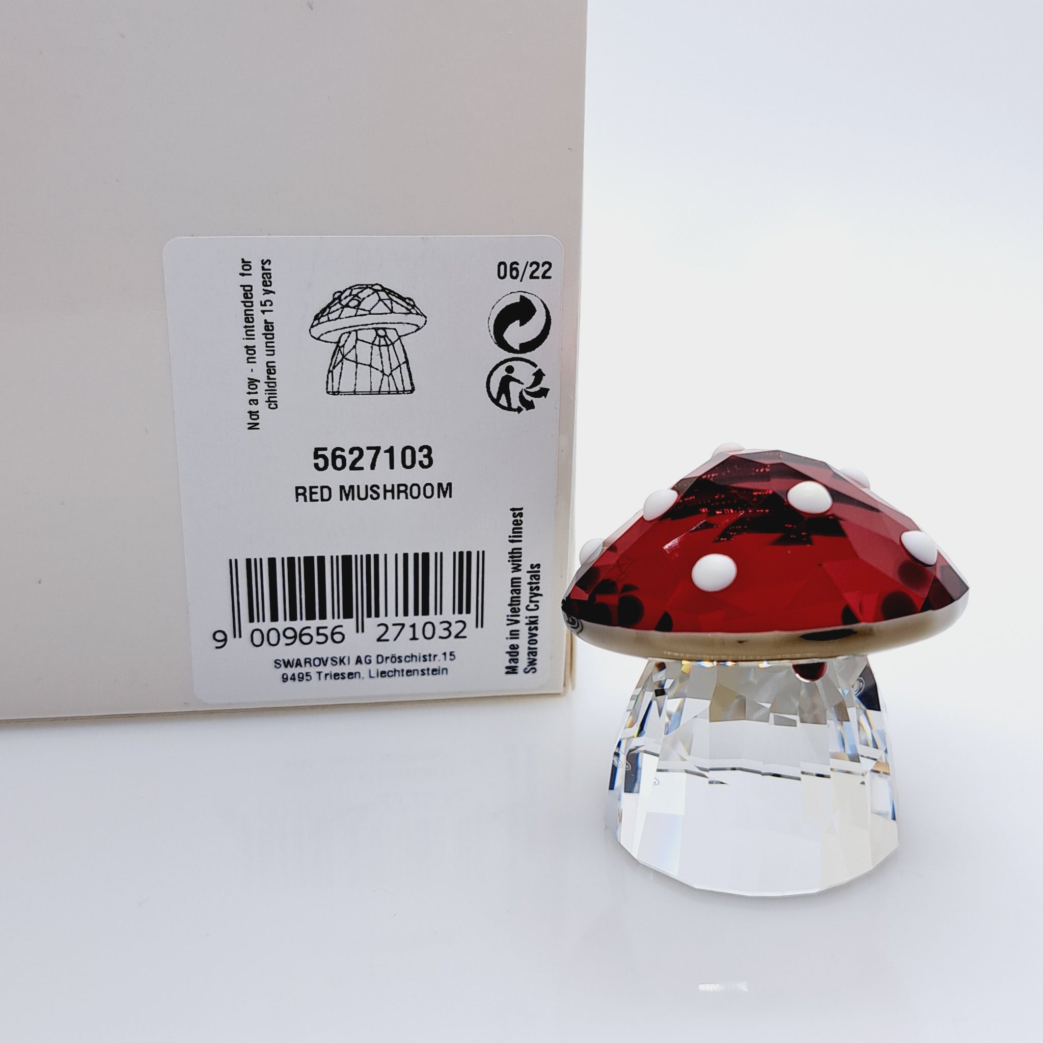 Swarovski Holiday Cheers Red shops Mushroom BNIB