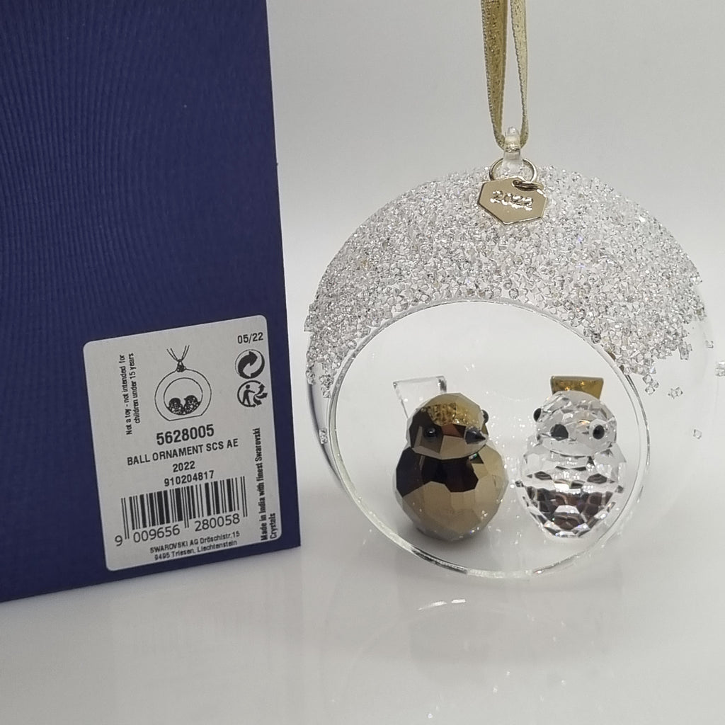 SWAROVSKI SCS Holiday Magic Weihnachtskugel 2022 Vogelpaar 5628005