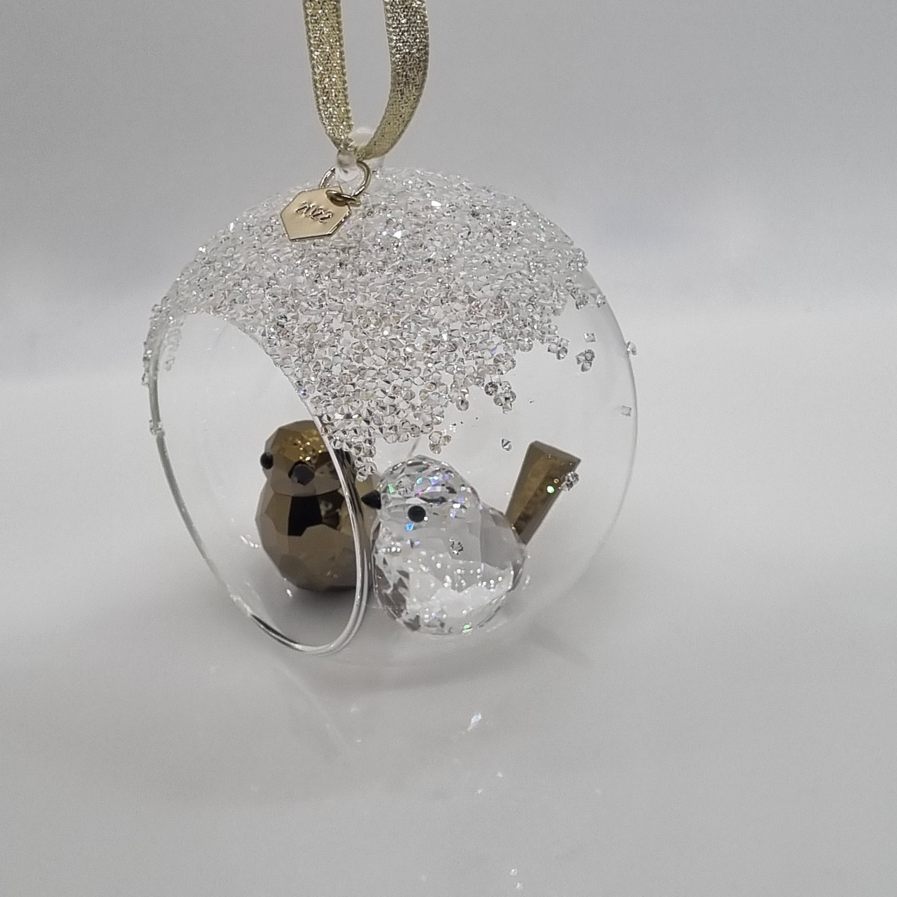 SWAROVSKI SCS Holiday Magic Weihnachtskugel 2022 Vogelpaar 5628005