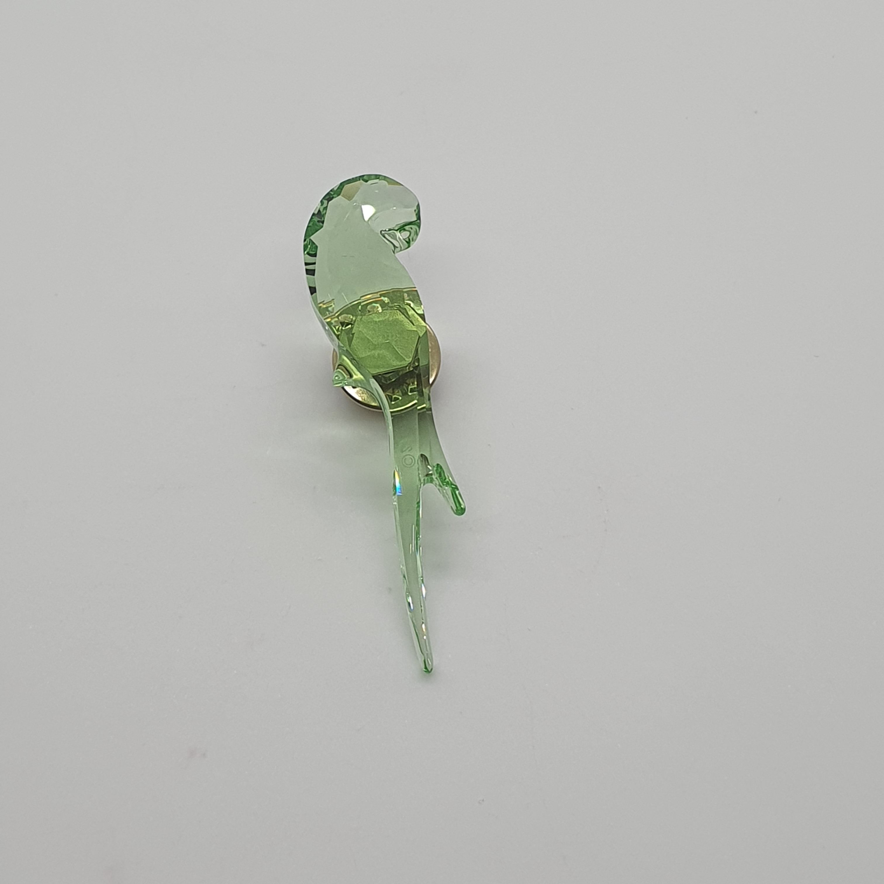 SWAROVSKI Jungle Beats Papagei Magnet Brosche Grün Klein 5557813